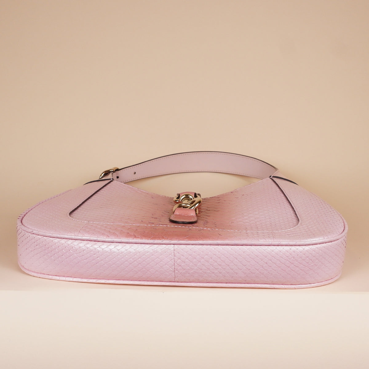 PRE-OWNED GG Pink Python Jackie Medium