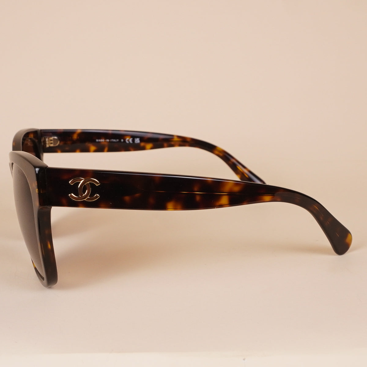 PRE-OWNED Interlocking CC Logo Square Sunglasses