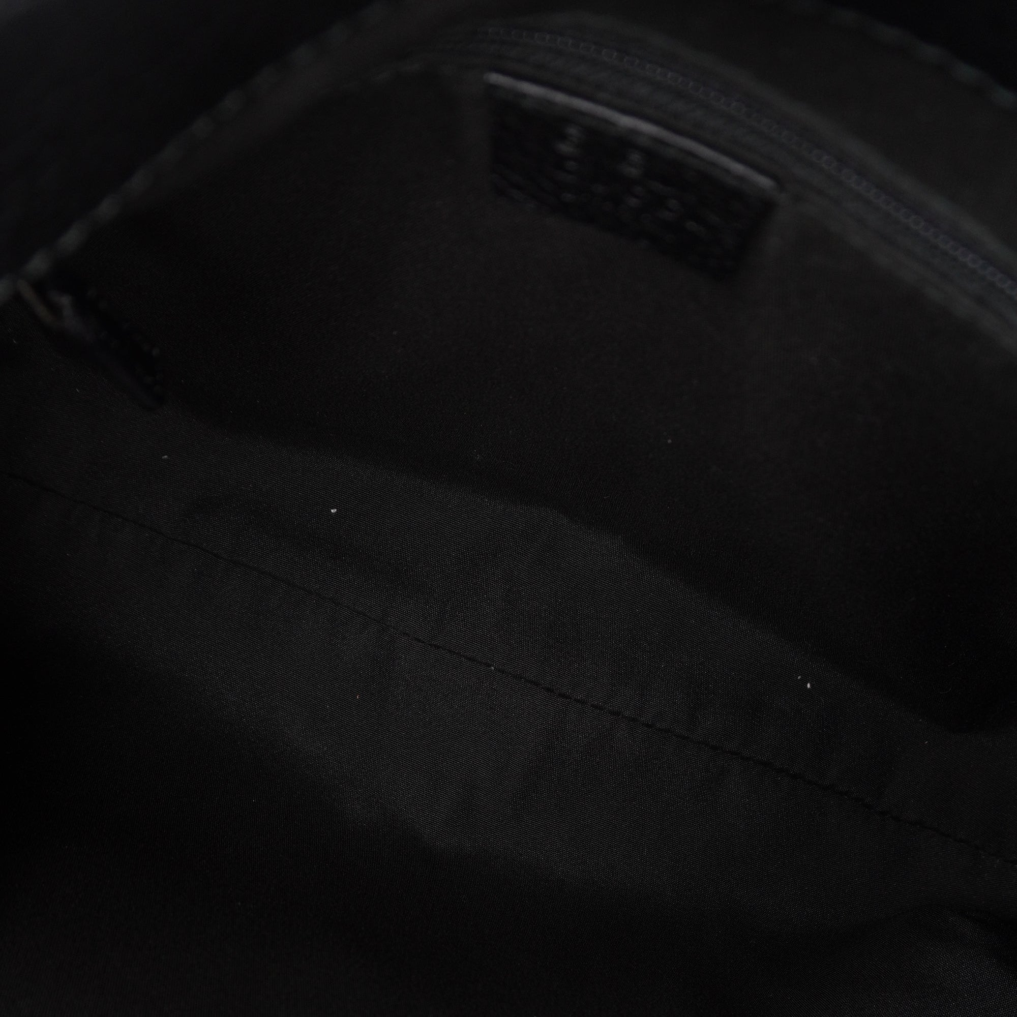 PRE-OWNED GG Canvas Shoulder Bag Black Red