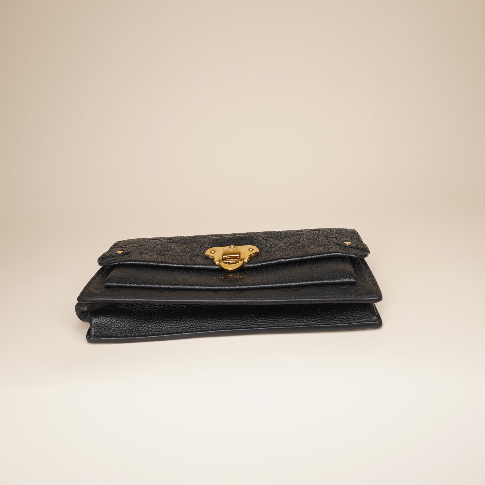 PRE-OWNED LV Empreinte Vavin Chain Wallet Black