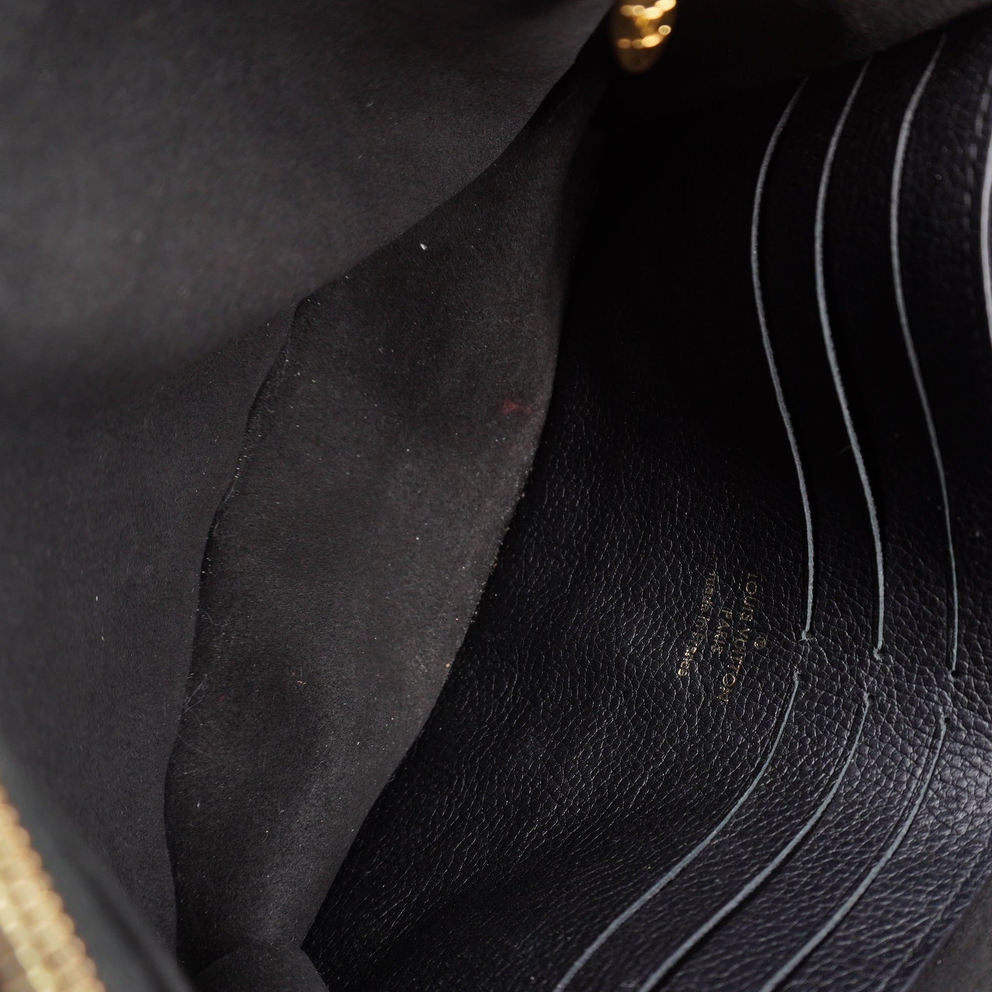 PRE-OWNED LV Empreinte Vavin Chain Wallet Black