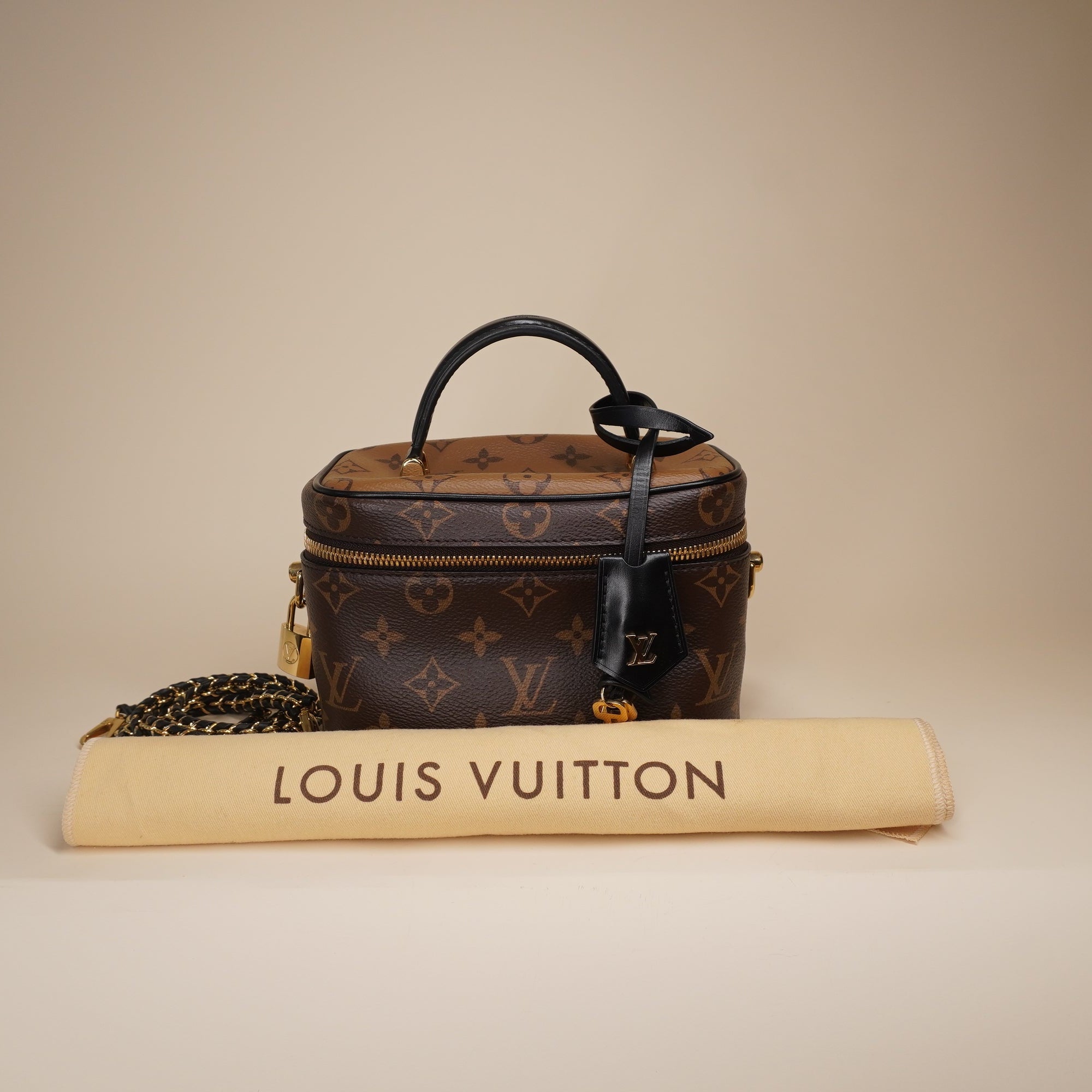 PRE-OWNED LV Vanity Monogram Coated Canvas Shoulder Bag