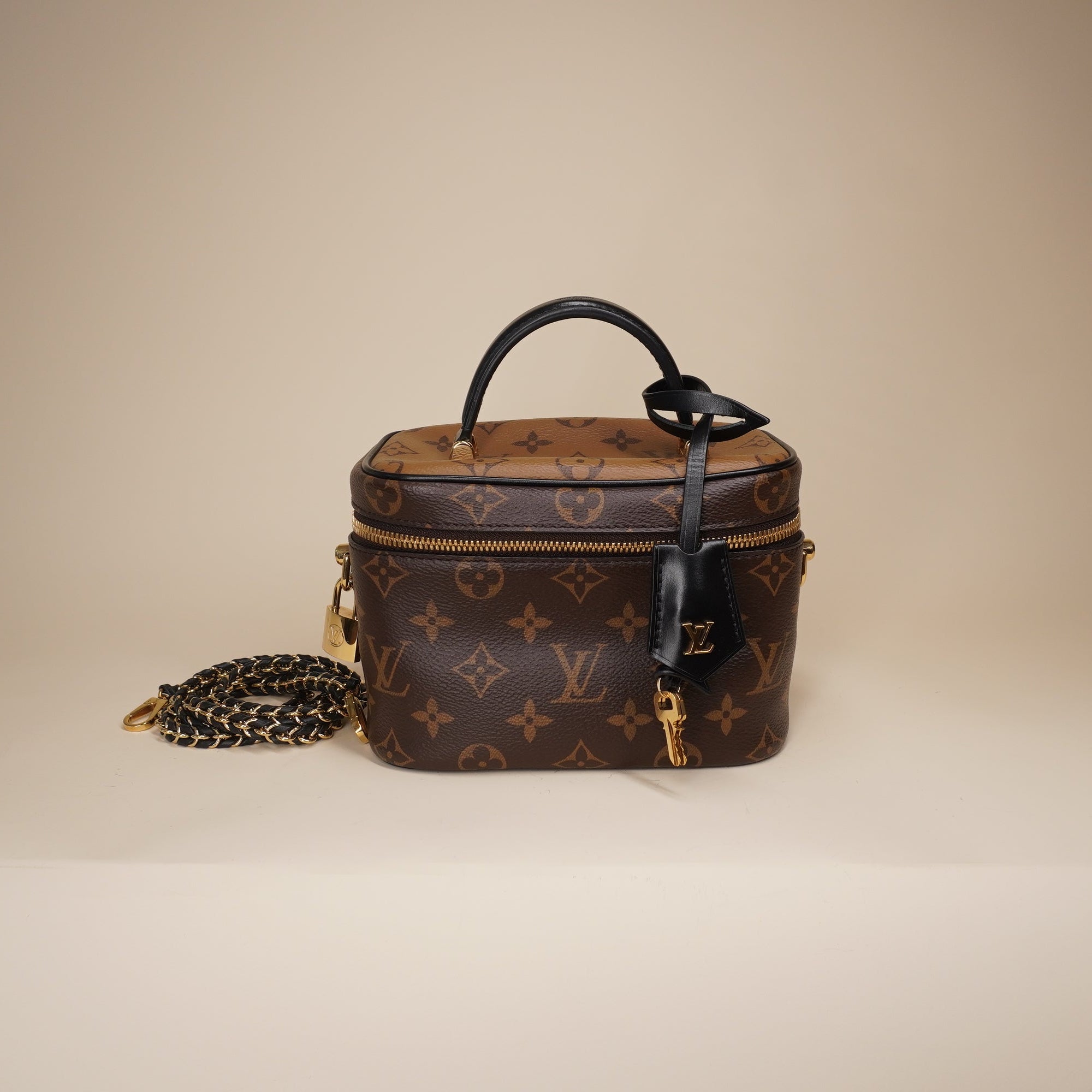 PRE-OWNED LV Vanity Monogram Coated Canvas Shoulder Bag