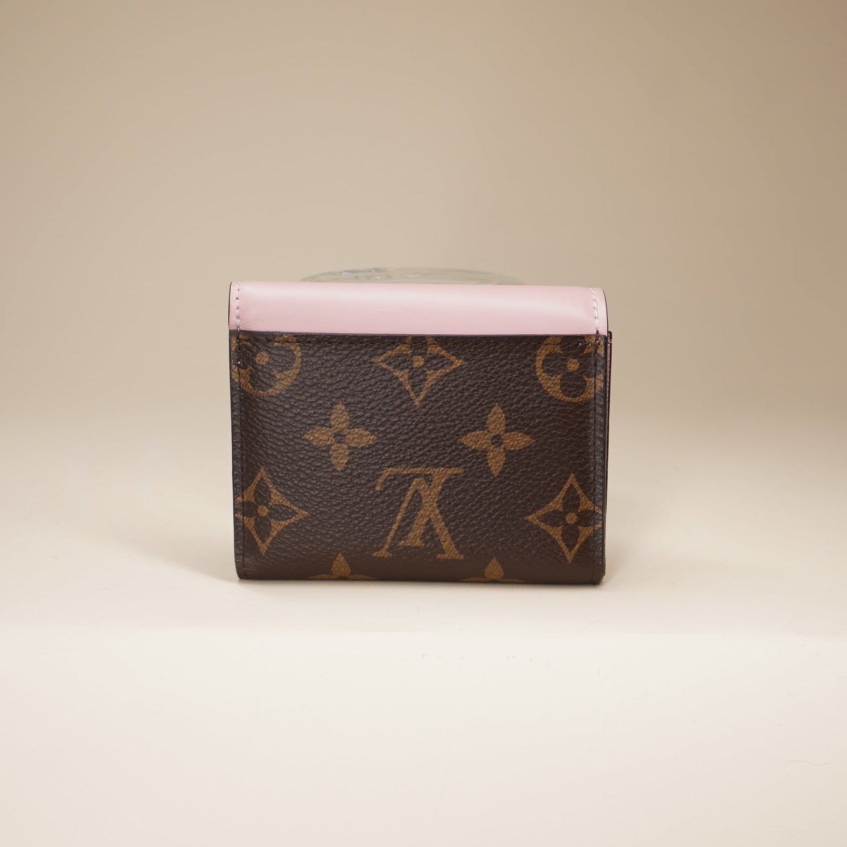  LV Monogram Zoe Wallet Rose Ballerine