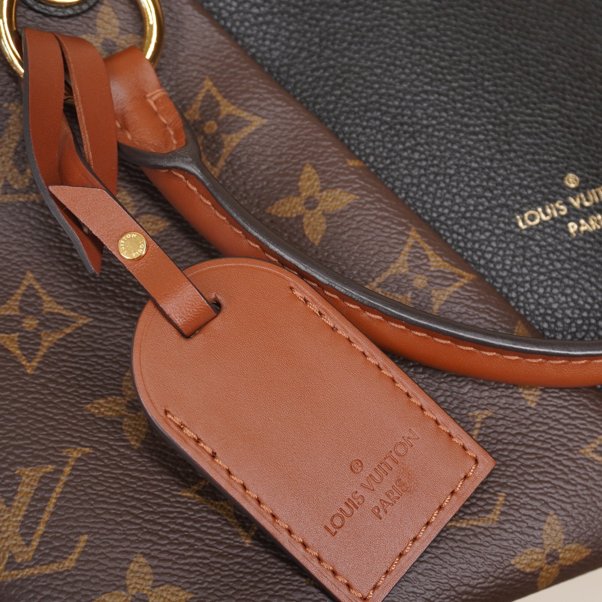 LV Monogram Canvas BB V Tote Shoulder Bag