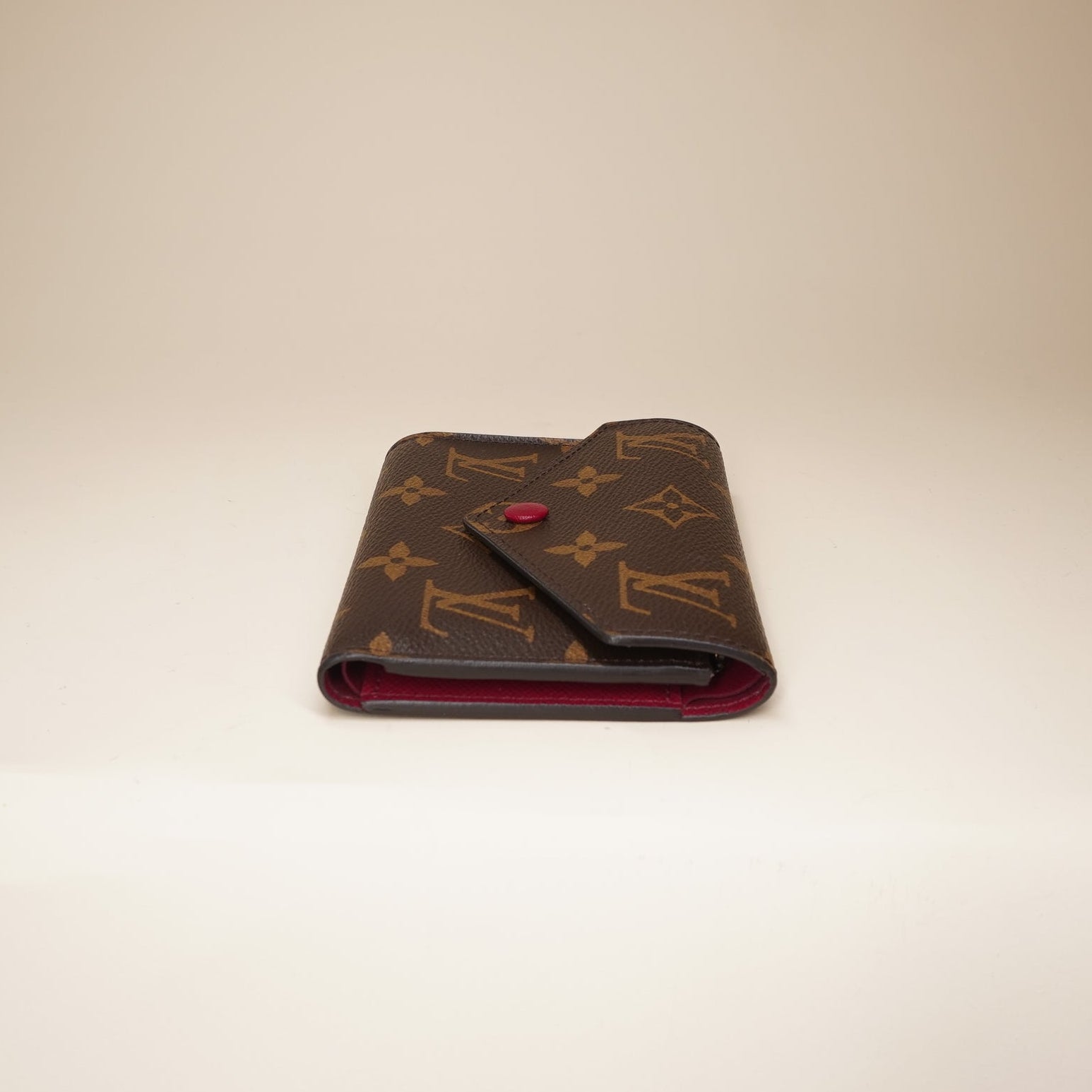 PRE-OWNED LV Monogram Victorine Wallet Fuchsia