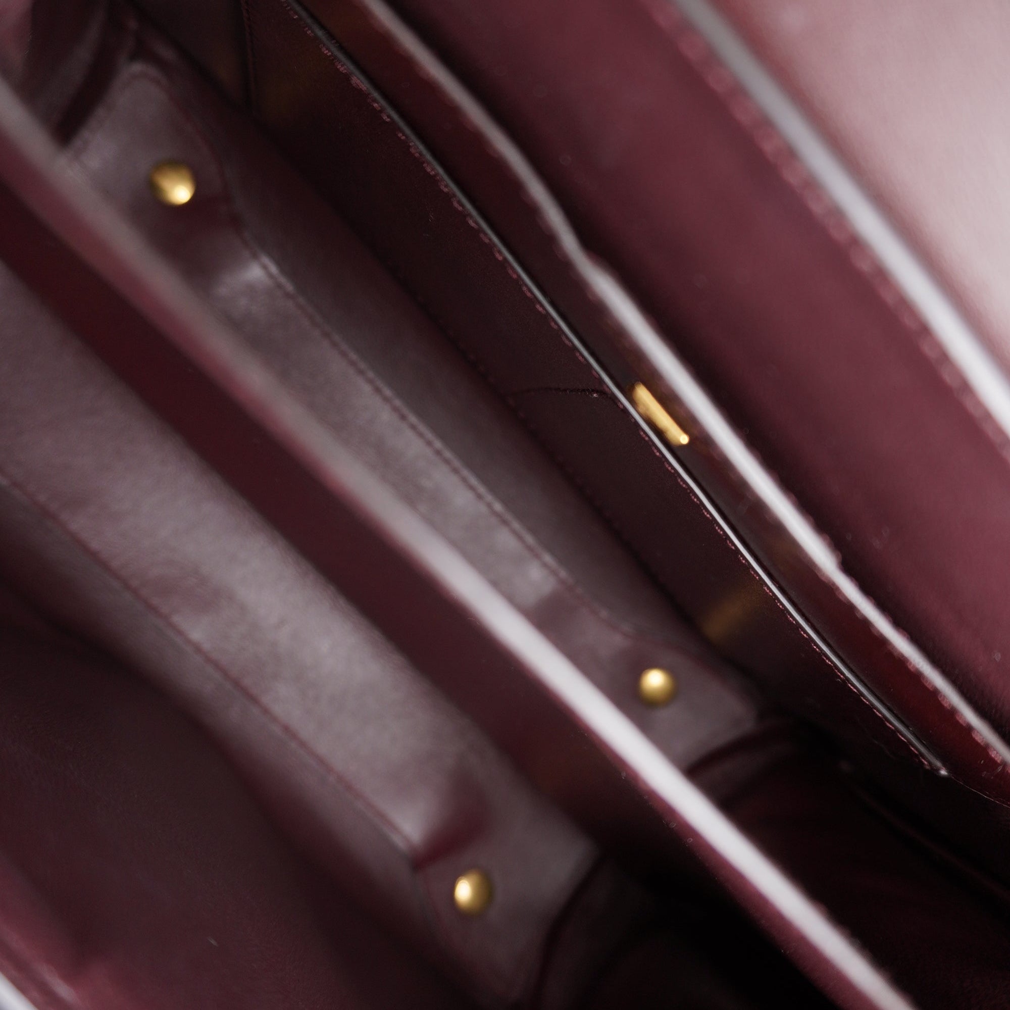 PRE-OWNED Margot Gancini Leather & Canvas Top-Handle Bag