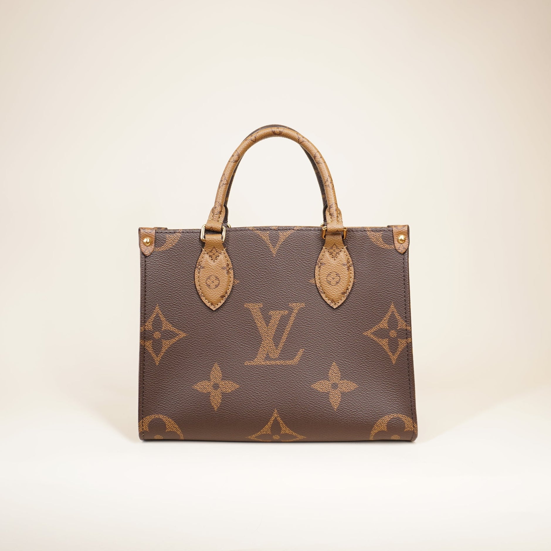 PRE-OWNED LV Monogram Reverse Giant OnTheGo PM Shoulder Bag
