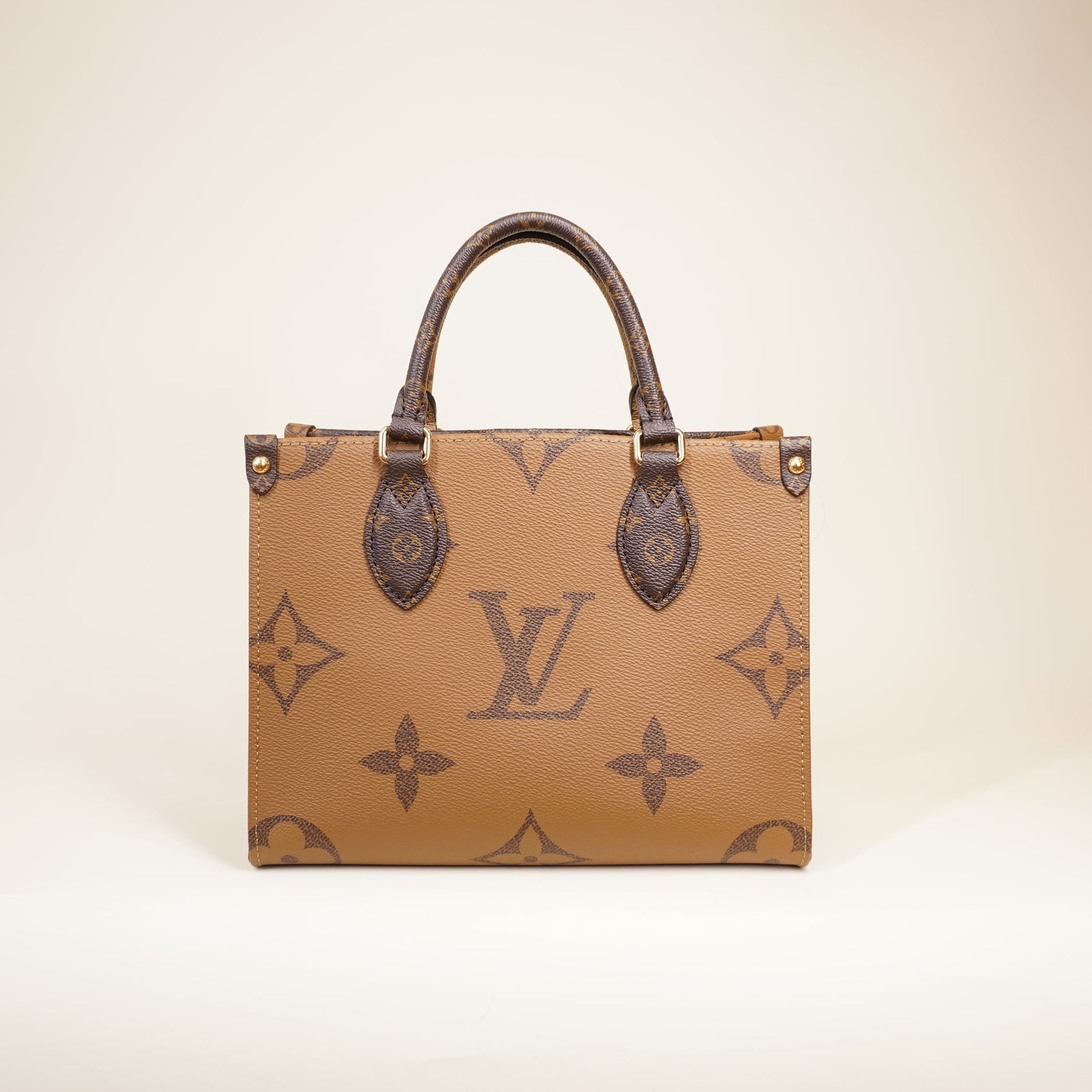 PRE-OWNED LV Monogram Reverse Giant OnTheGo PM Shoulder Bag
