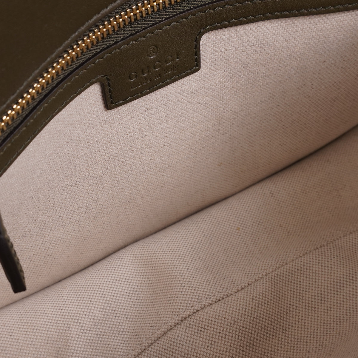 PRE-OWNED GG Green Leather Medium Blondie Top Handle Shoulder Bag
