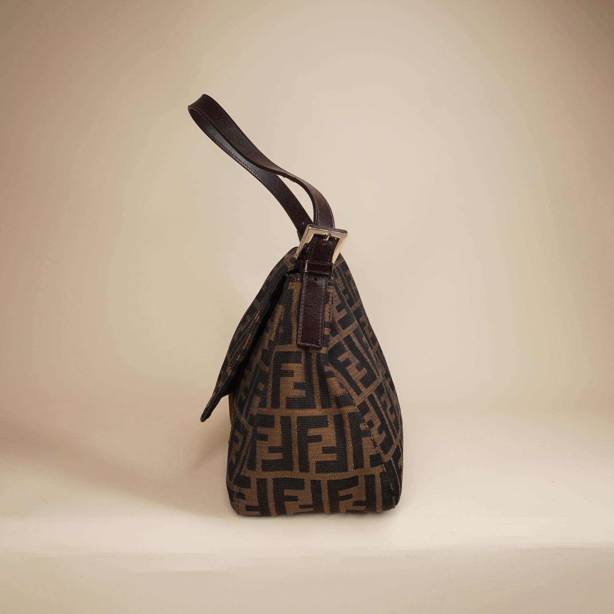 PRE-OWNED FF Zucca Mamma Baguette Shoulder Bag