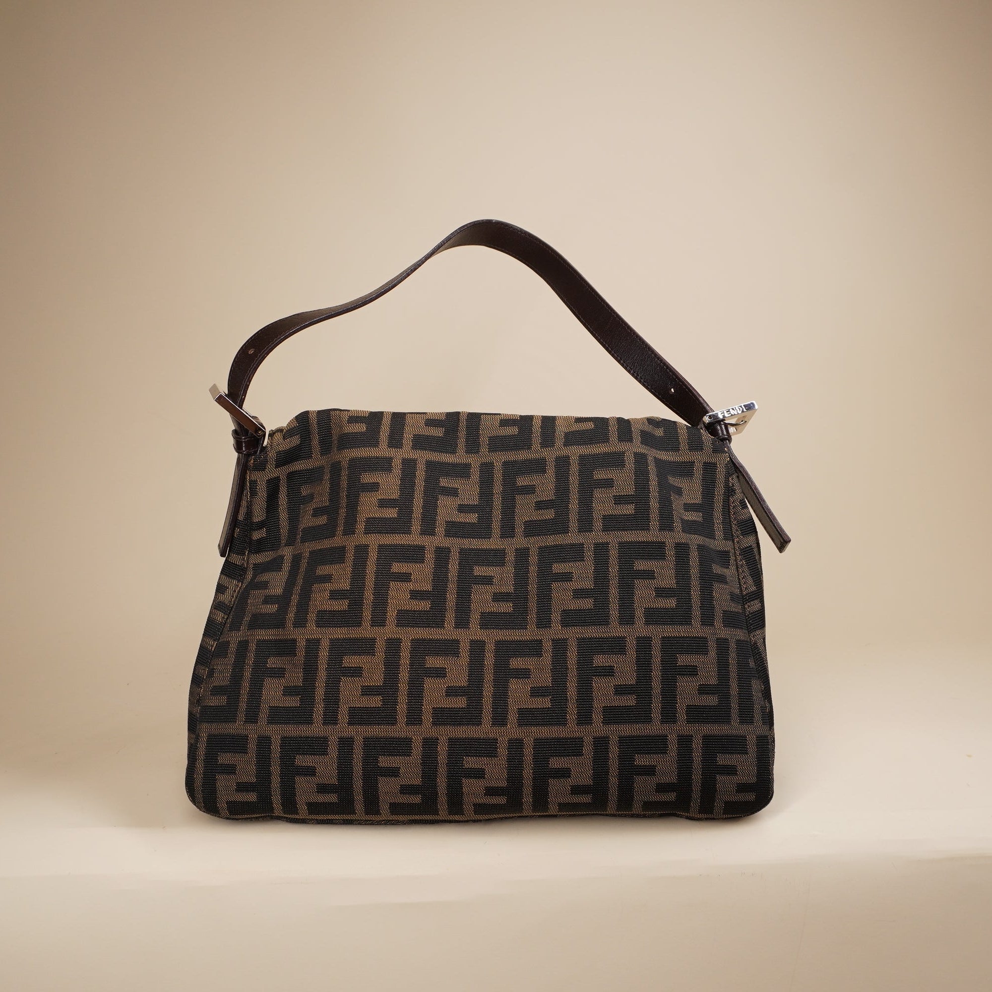 PRE-OWNED FF Zucca Mamma Baguette Shoulder Bag