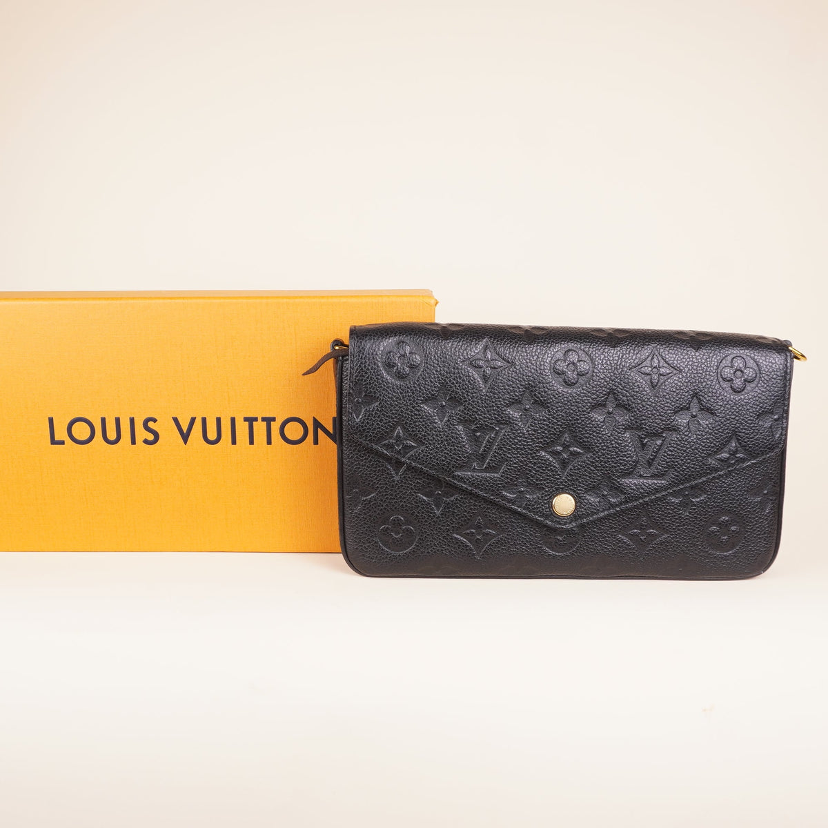 PRE-OWNED LV Monogram Empreinte Leather Felicie Pochette