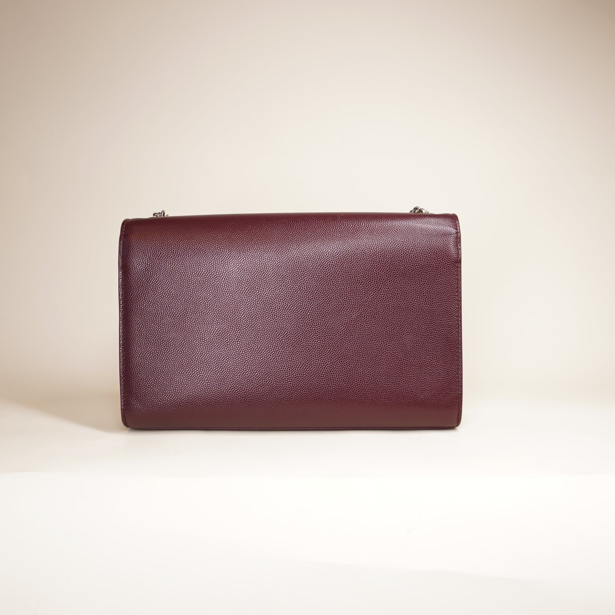 PRE-OWNED Grain De Poudre Medium Classic Monogram Kate Satchel Amaranto