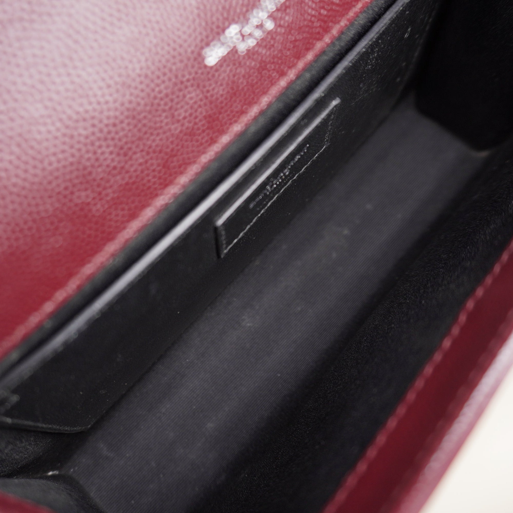 PRE-OWNED Grain De Poudre Medium Classic Monogram Kate Satchel Amaranto