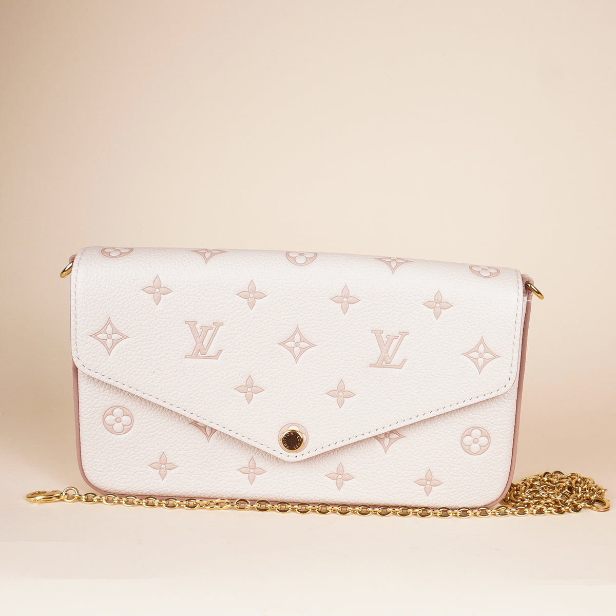 PRE-OWNED LV Empreinte Monogram Felicie Pochette Wallet on Chain