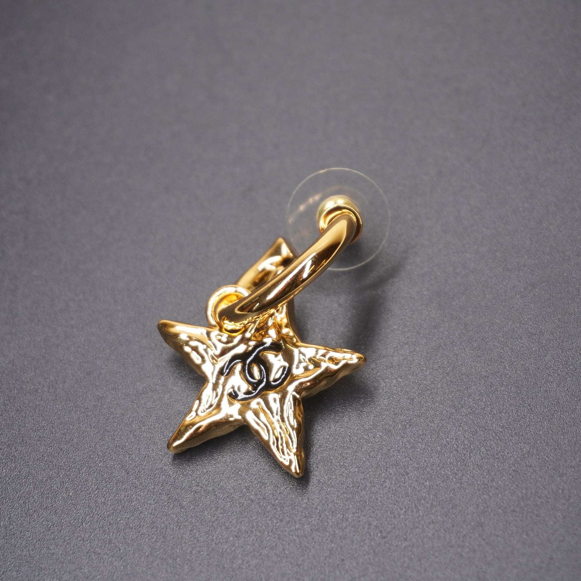 PRE-OWNED Coco Earrings Gold Hardware