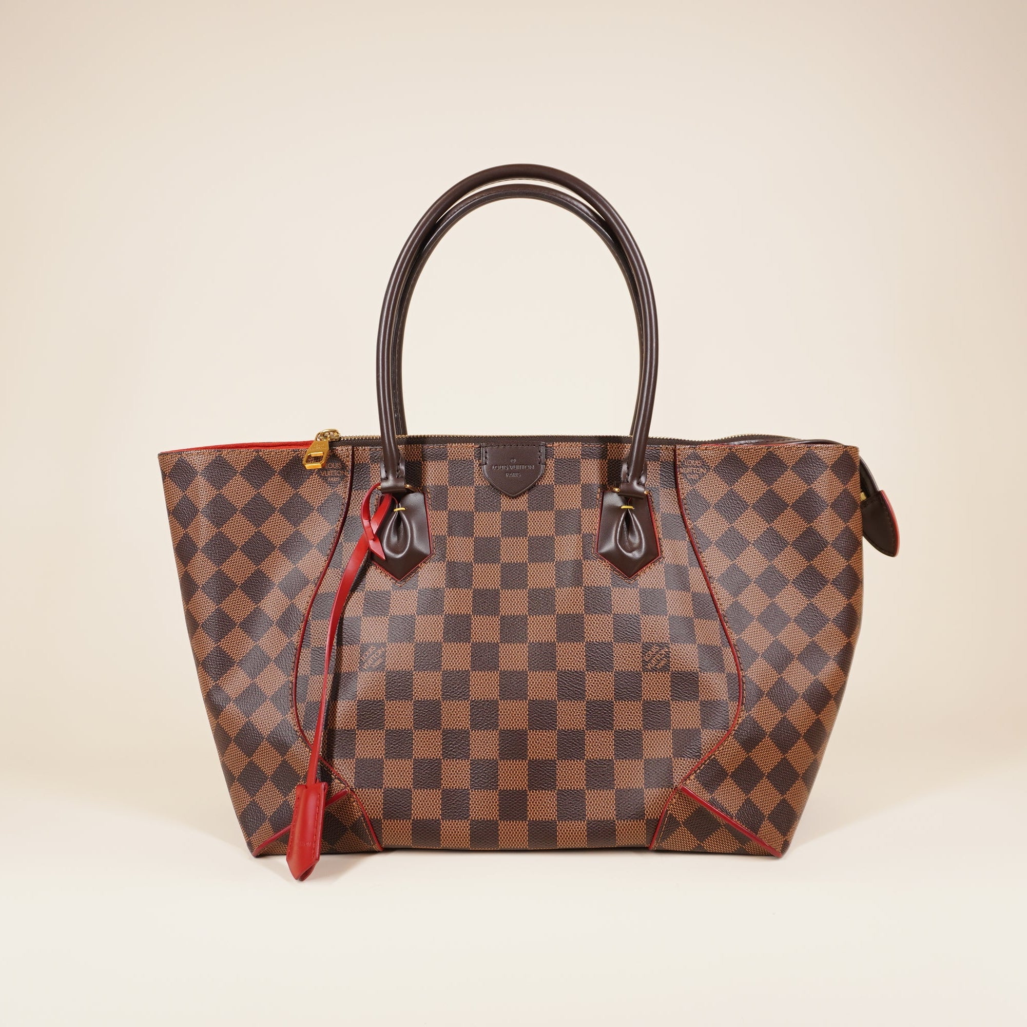 PRE-OWNED LV Damier Canvas Cerise Caissa MM Shoulder Bag