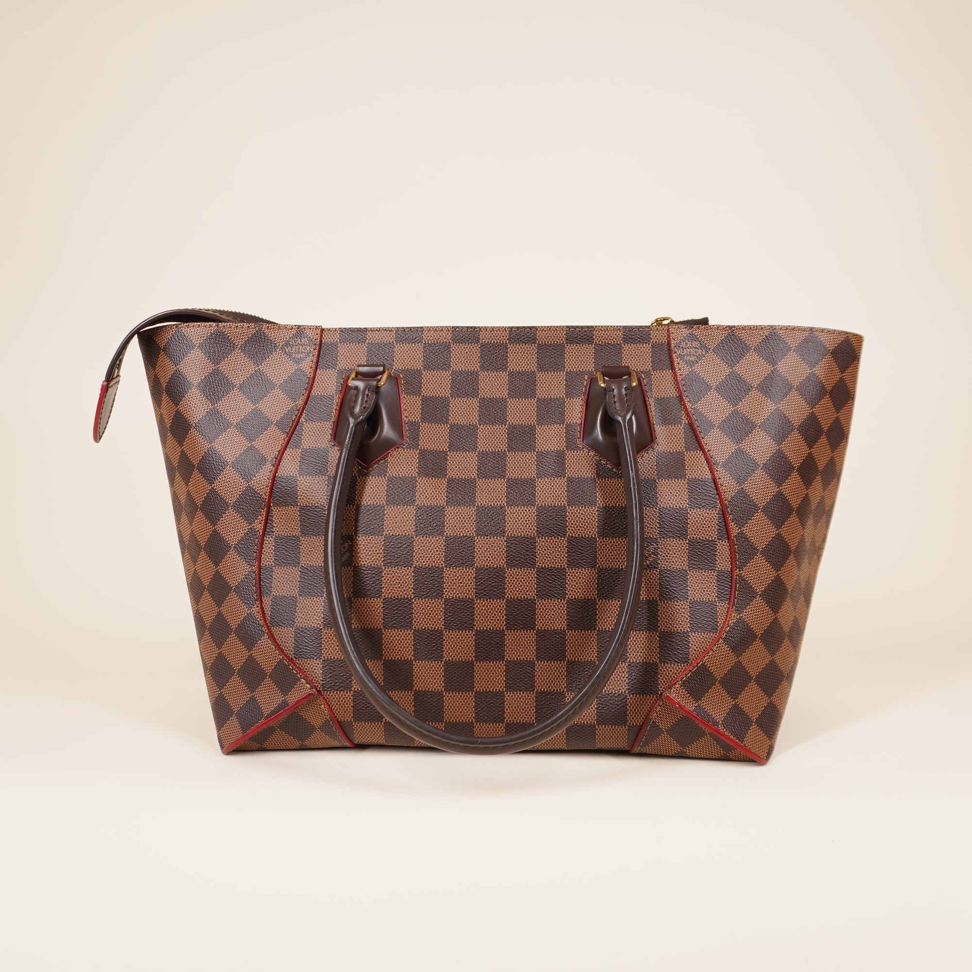 PRE-OWNED LV Damier Canvas Cerise Caissa MM Shoulder Bag