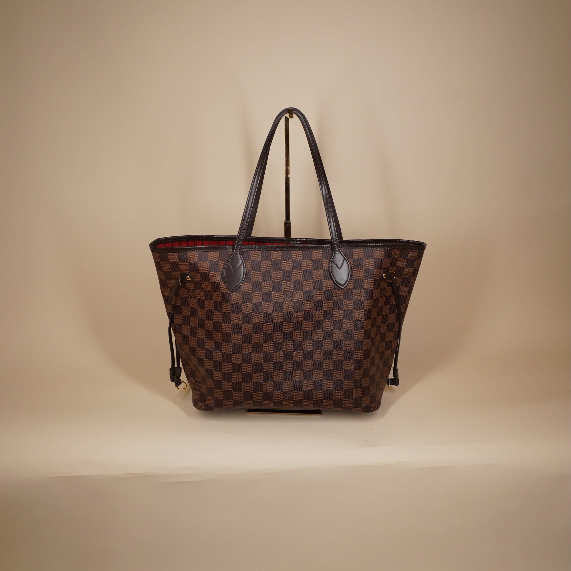 PRE-OWNED LV Damier Canvas Neverfull MM Shoulder Bag