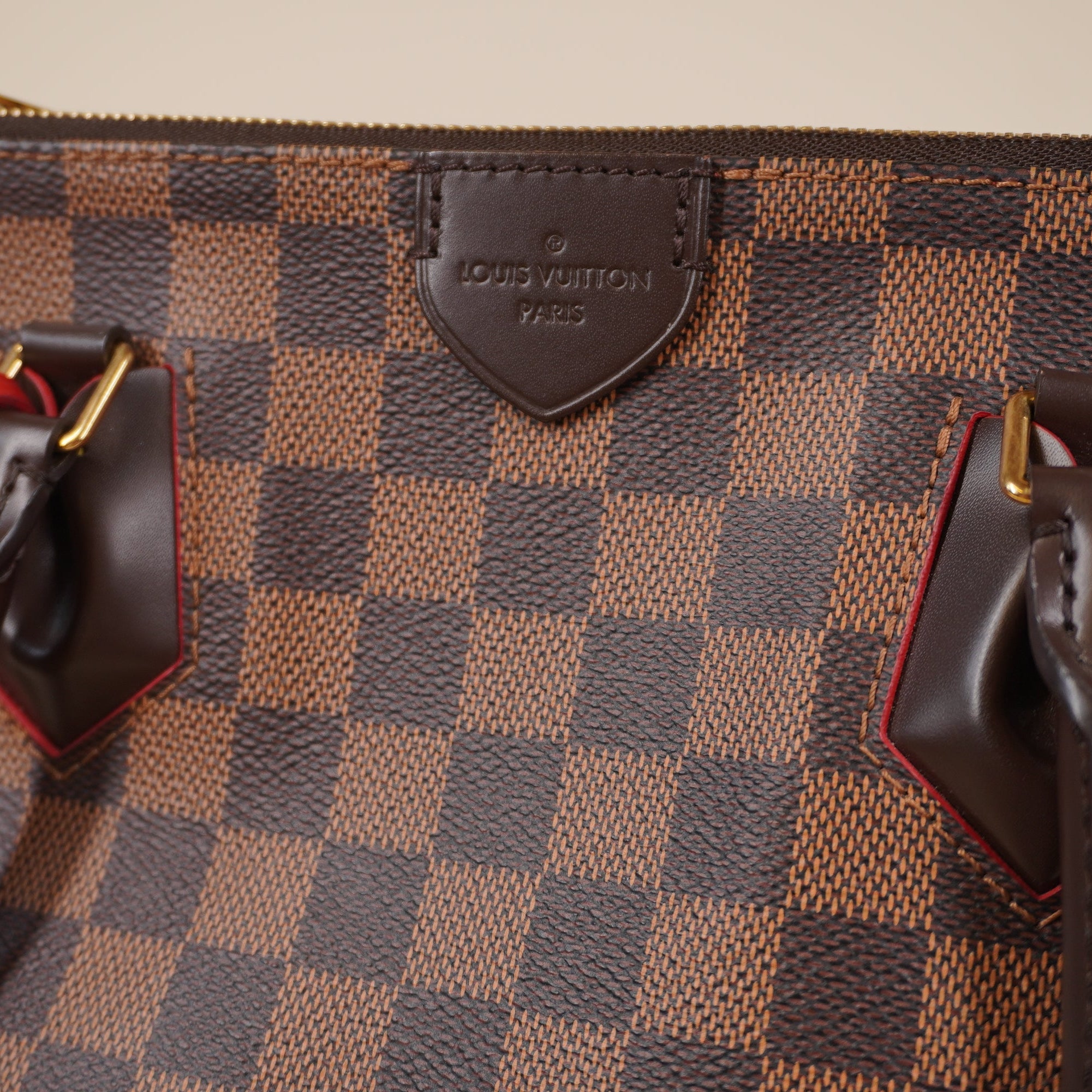 PRE-OWNED LV Damier Canvas Cerise Caissa MM Shoulder Bag