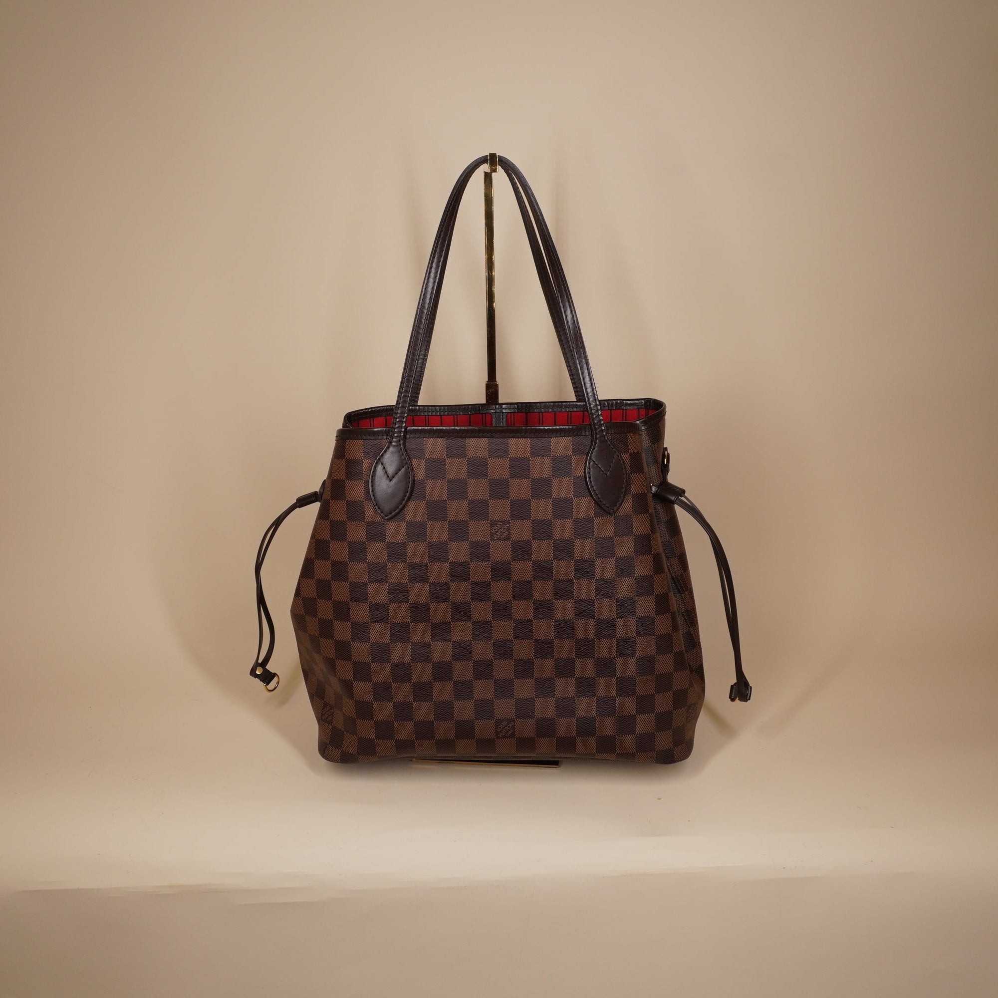PRE-OWNED LV Damier Canvas Neverfull MM Shoulder Bag