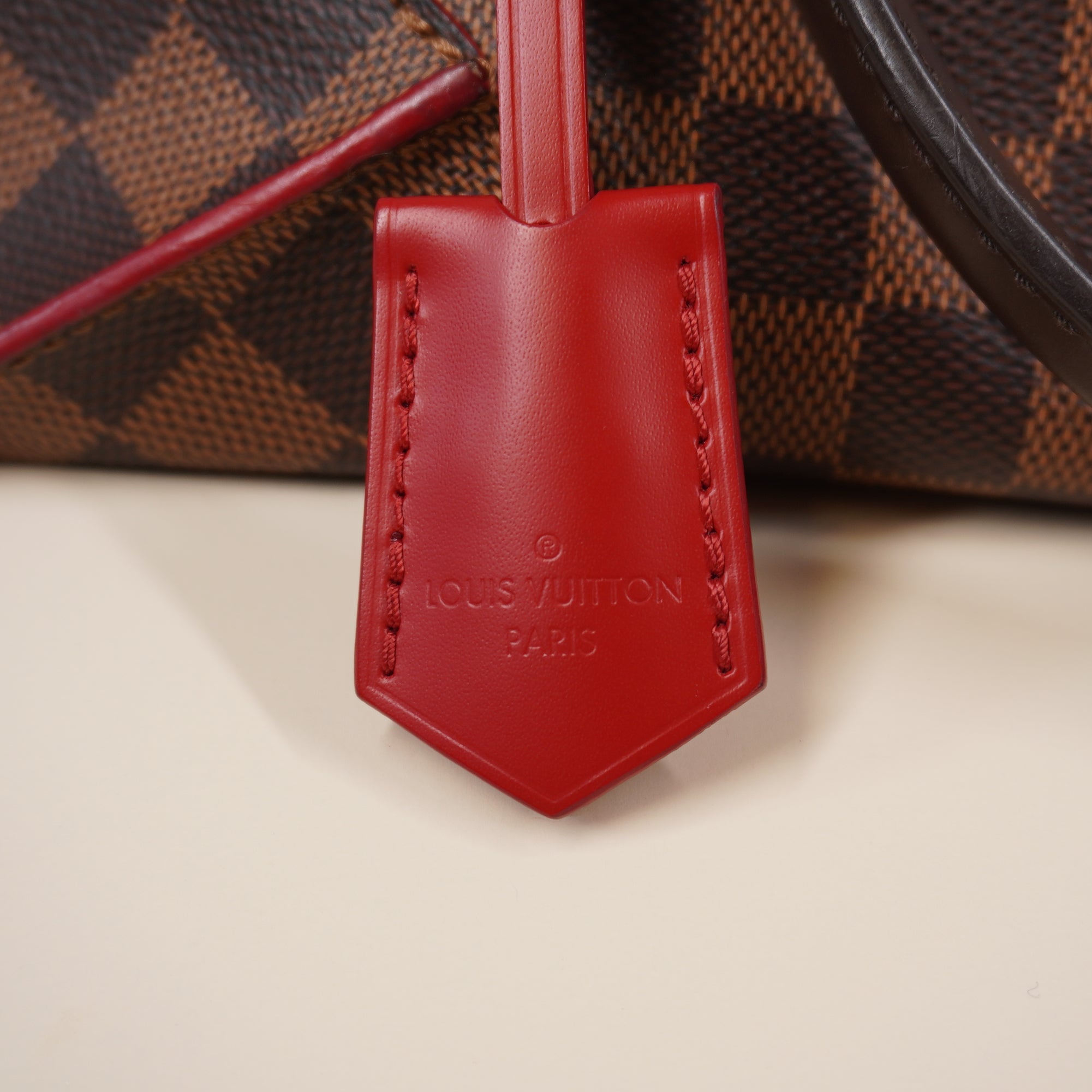 PRE-OWNED LV Damier Canvas Cerise Caissa MM Shoulder Bag