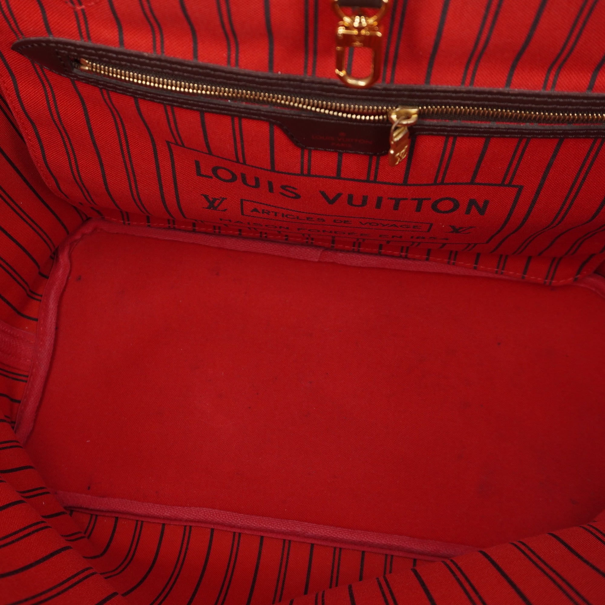PRE-OWNED LV Damier Canvas Neverfull MM Shoulder Bag
