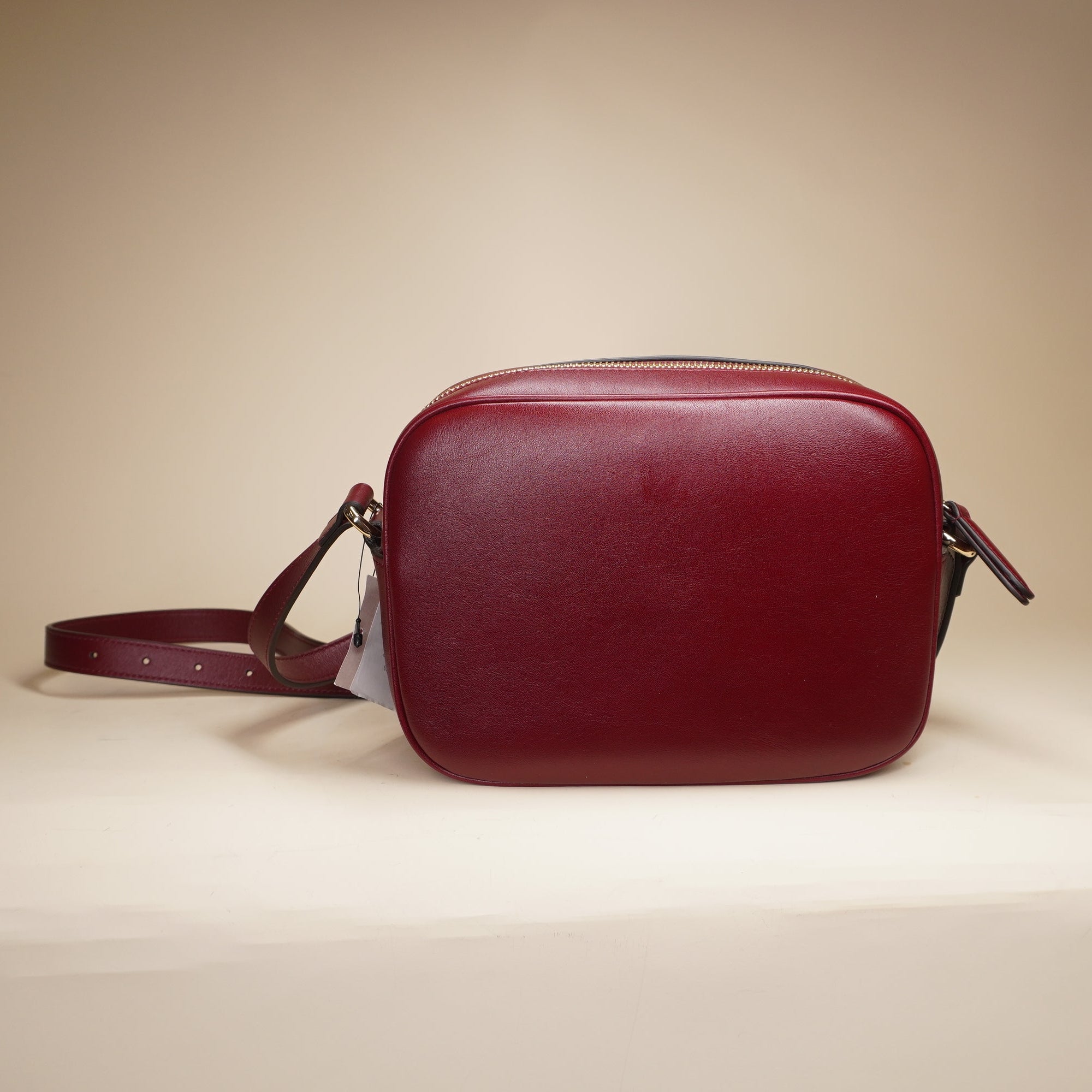 PRE-OWNED GG Calfskin Mini Blondie Bag Rosso Shoulder Bag