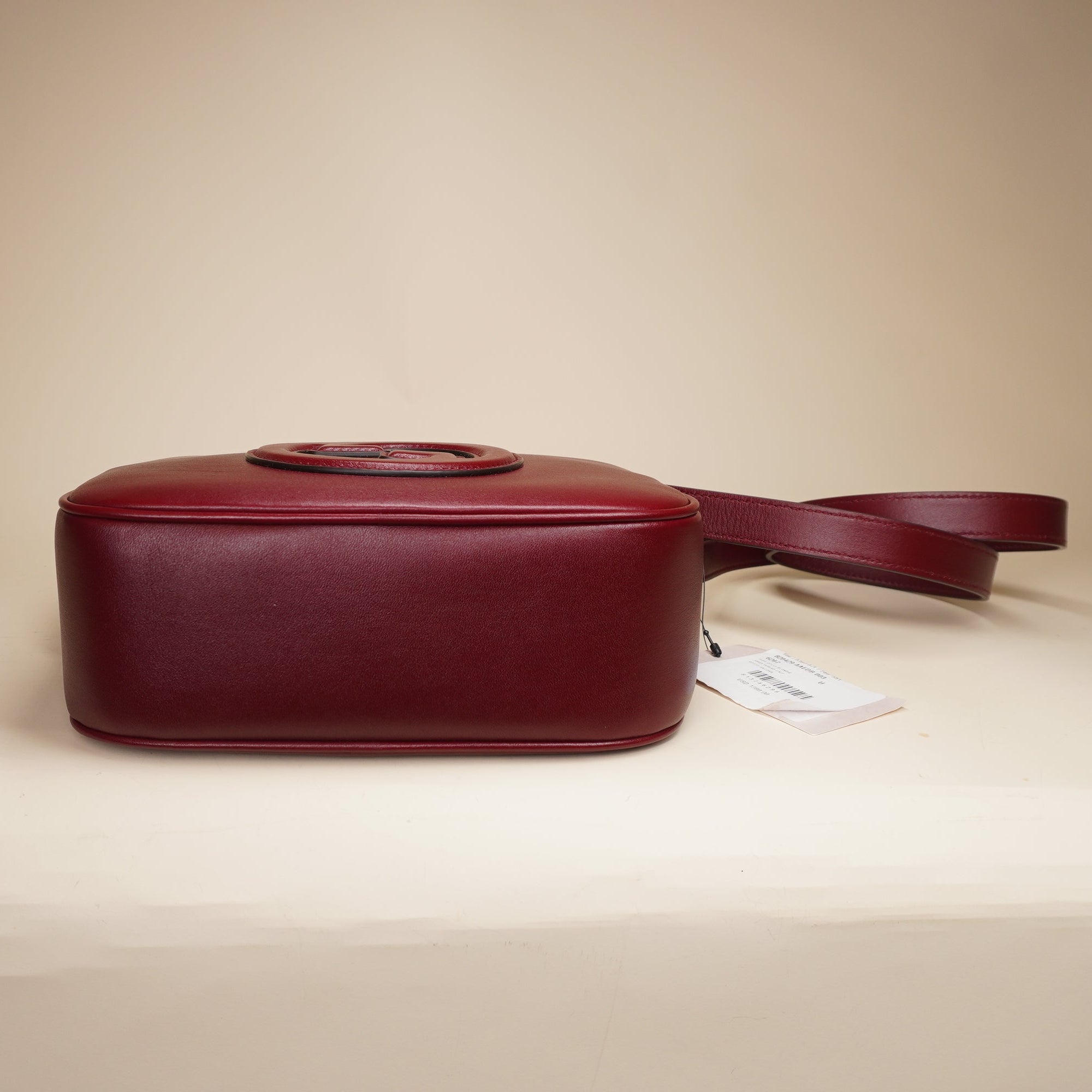 PRE-OWNED GG Calfskin Mini Blondie Bag Rosso Shoulder Bag
