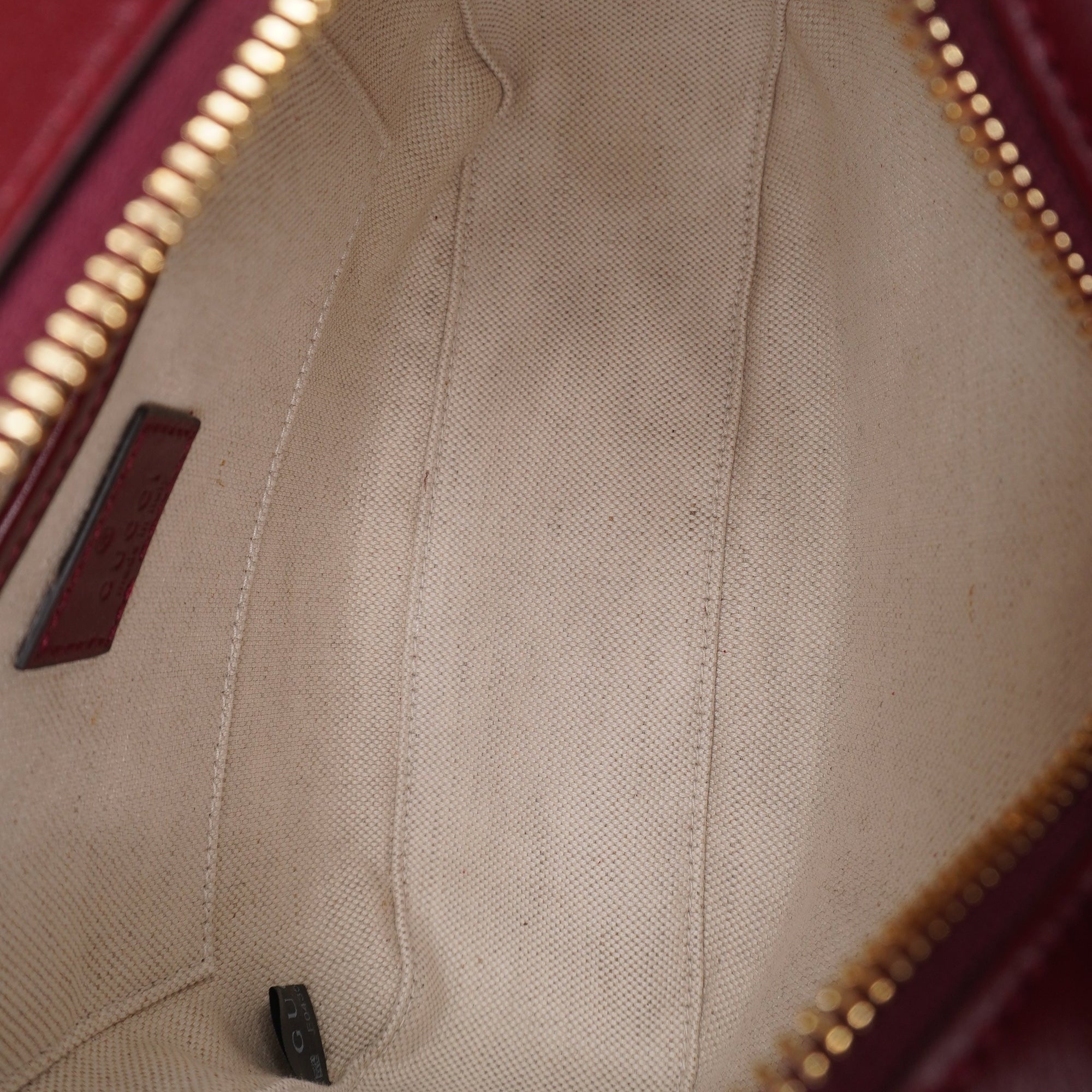 PRE-OWNED GG Calfskin Mini Blondie Bag Rosso Shoulder Bag