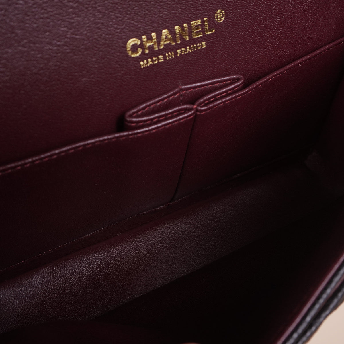 PRE-OWNED CC Caviar Quilted Small Double Flap Black