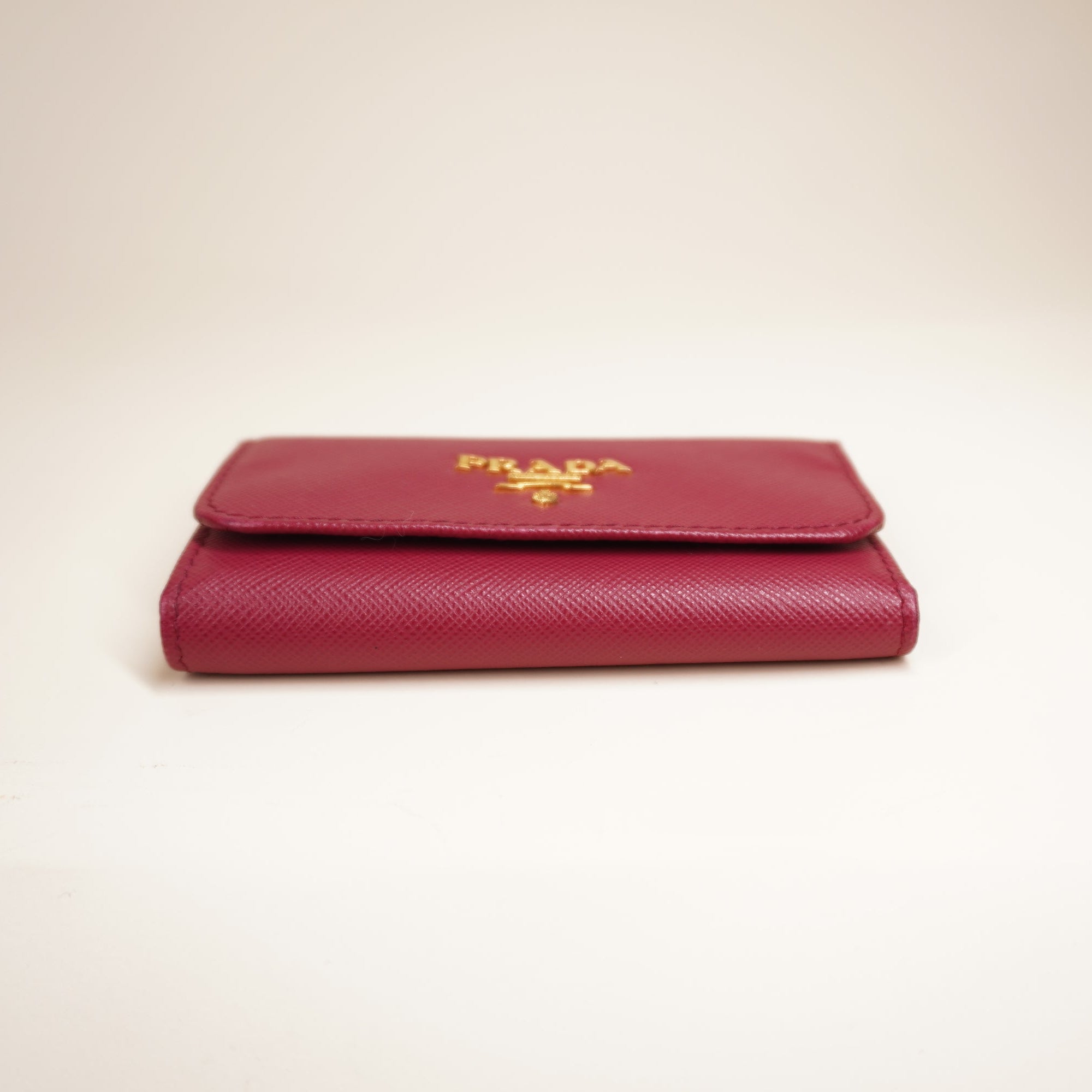 PRE-OWNED  Saffiano Metal 6 Key Holder Pink