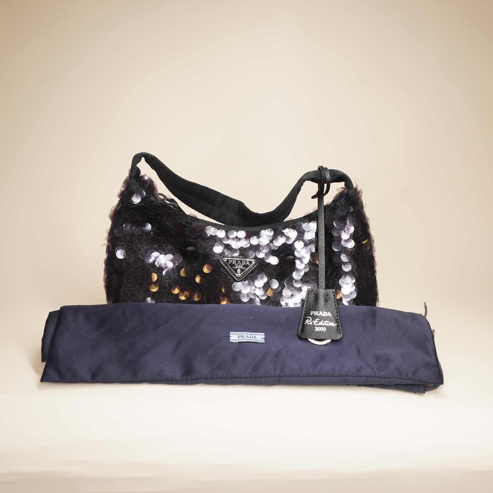 PRE-OWNED Sequin Re-Edition 2000 Shoulder Bag