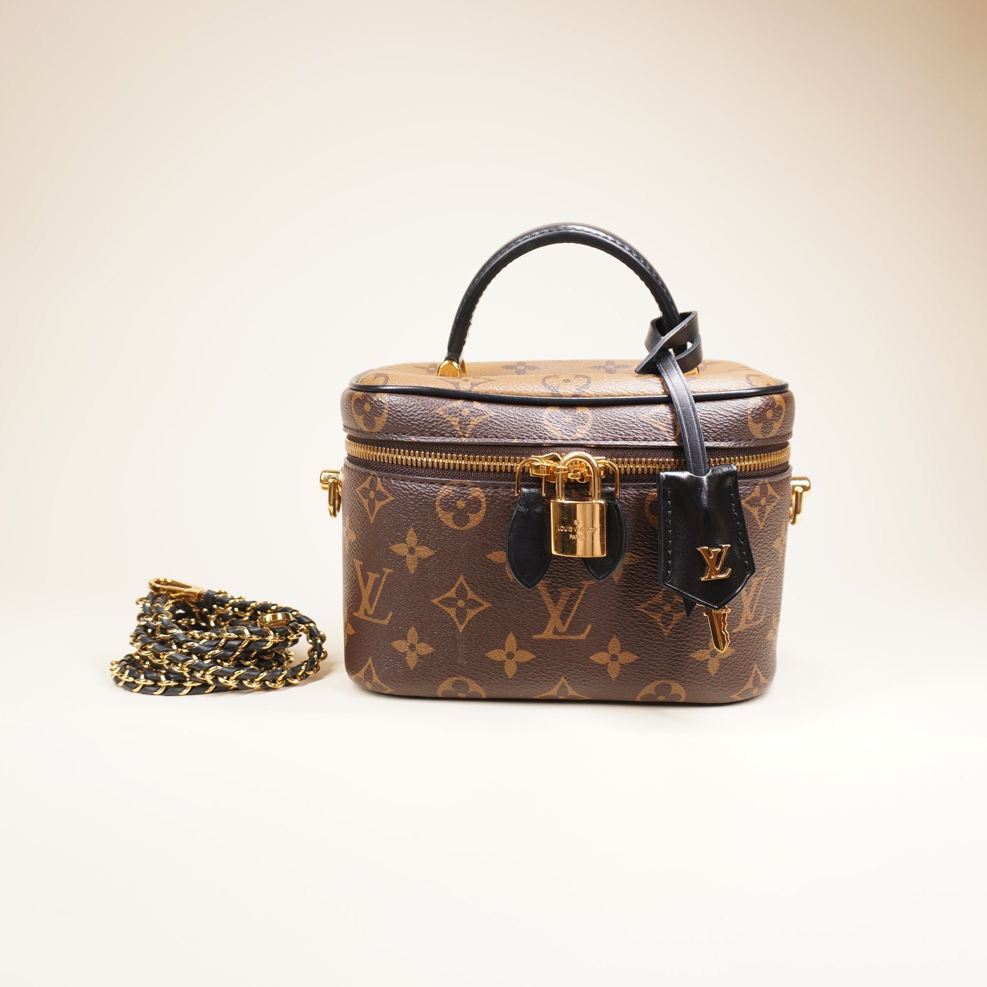 PRE-OWNED LV Reverse Monogram Vanity PM Shoulder Bag