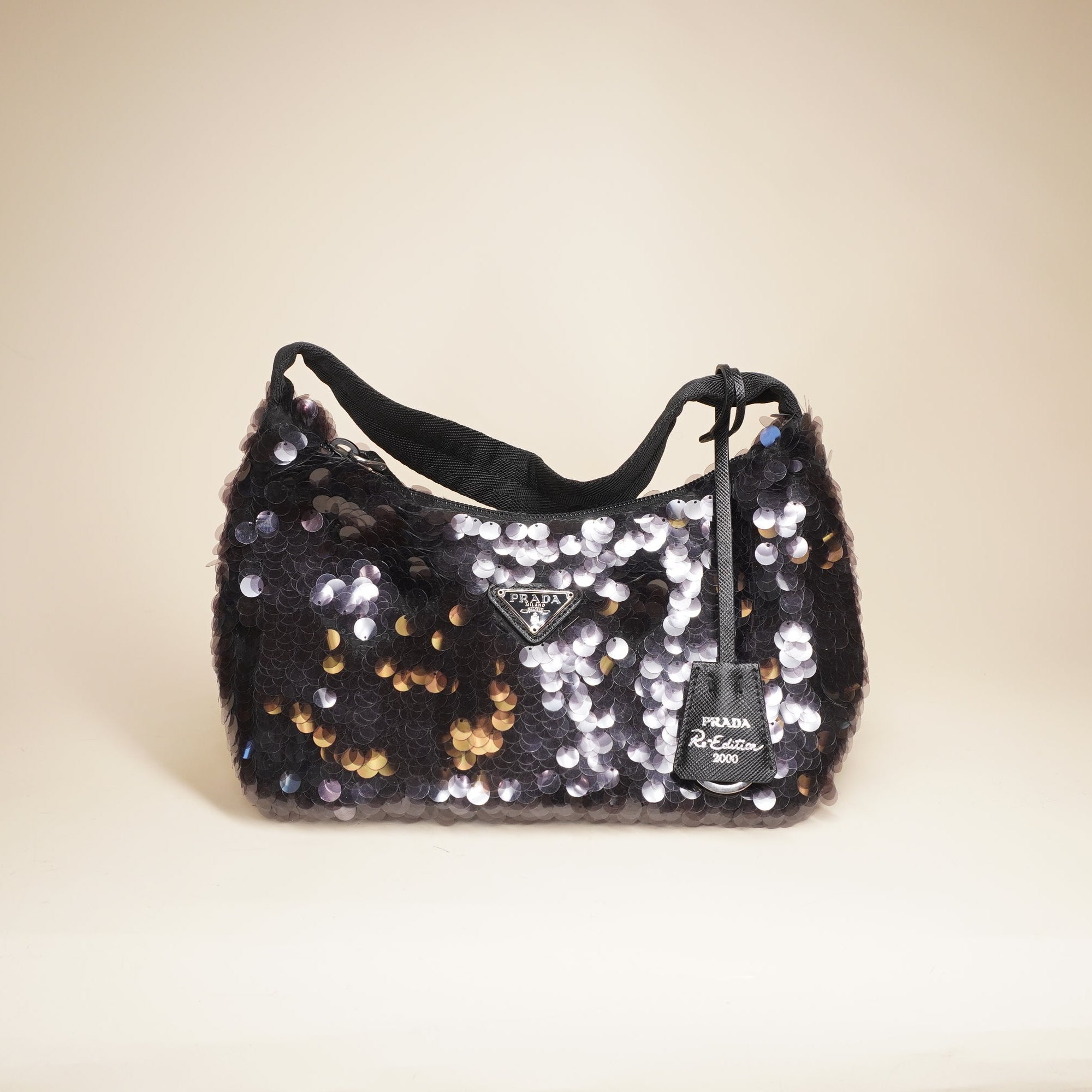 PRE-OWNED Sequin Re-Edition 2000 Shoulder Bag