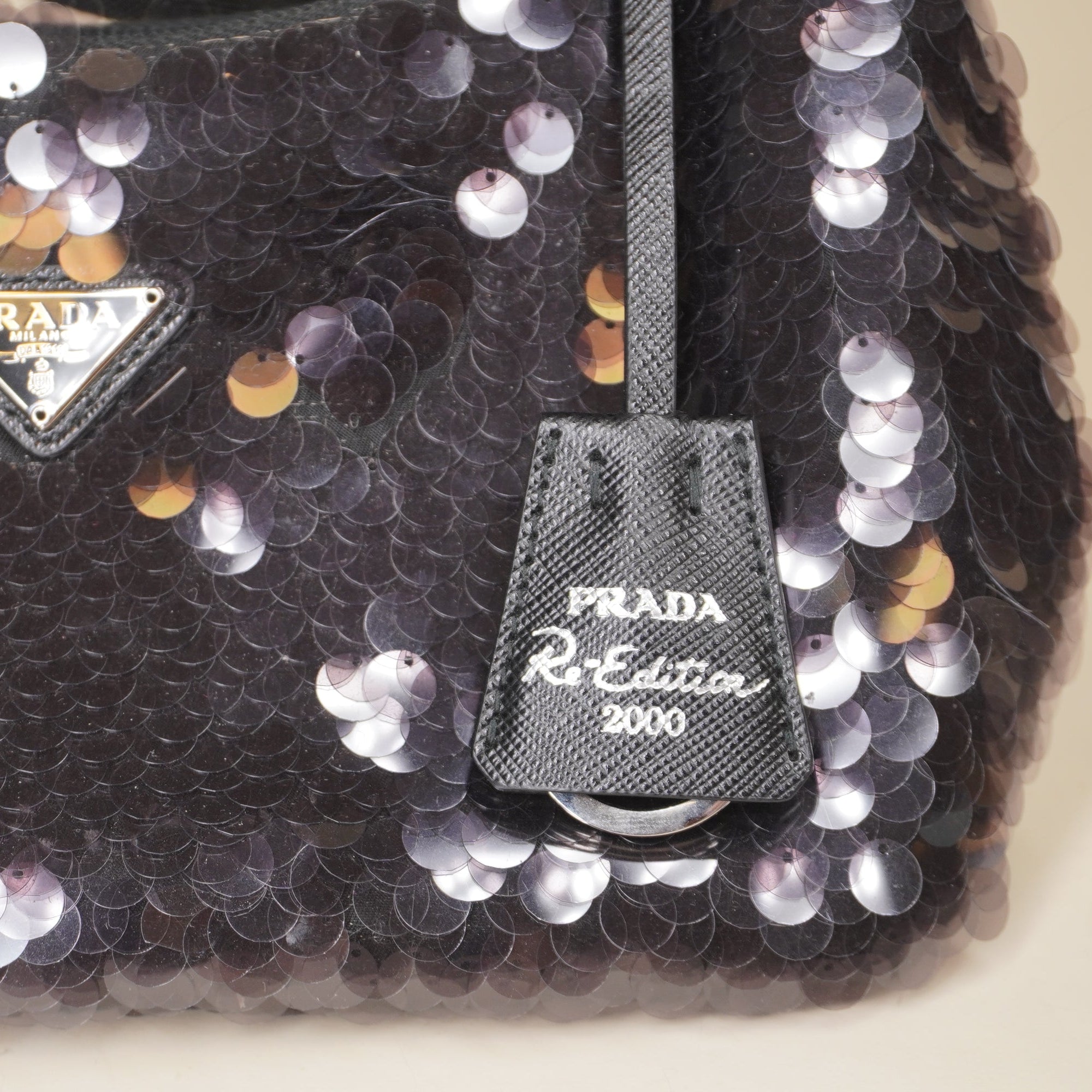 PRE-OWNED Sequin Re-Edition 2000 Shoulder Bag