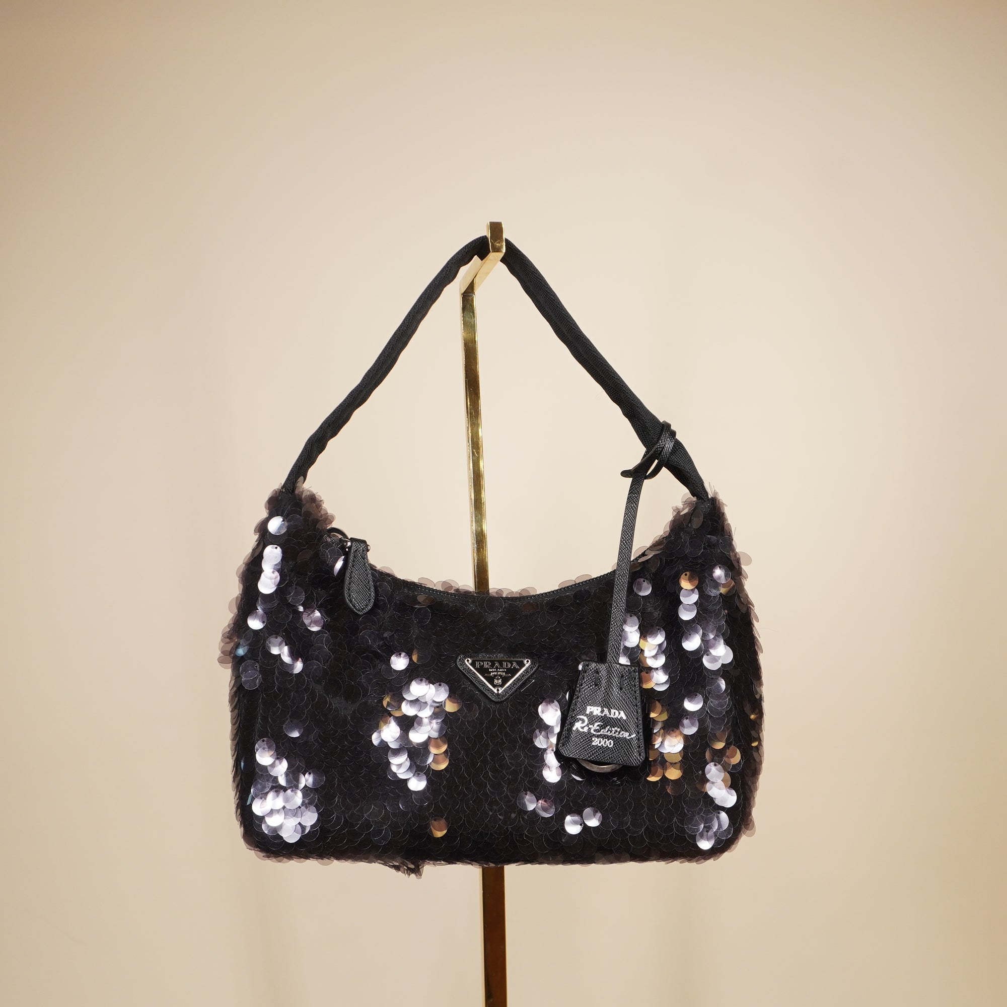 PRE-OWNED Sequin Re-Edition 2000 Shoulder Bag