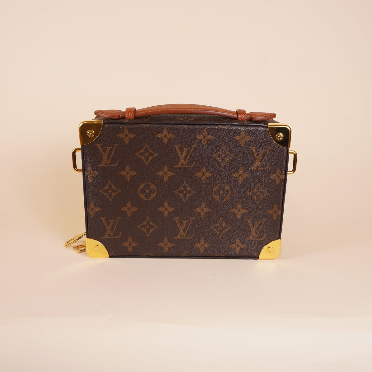 PRE-OWNED Monogram 2021 LV X NBA Handle Trunk Crossbody Bag