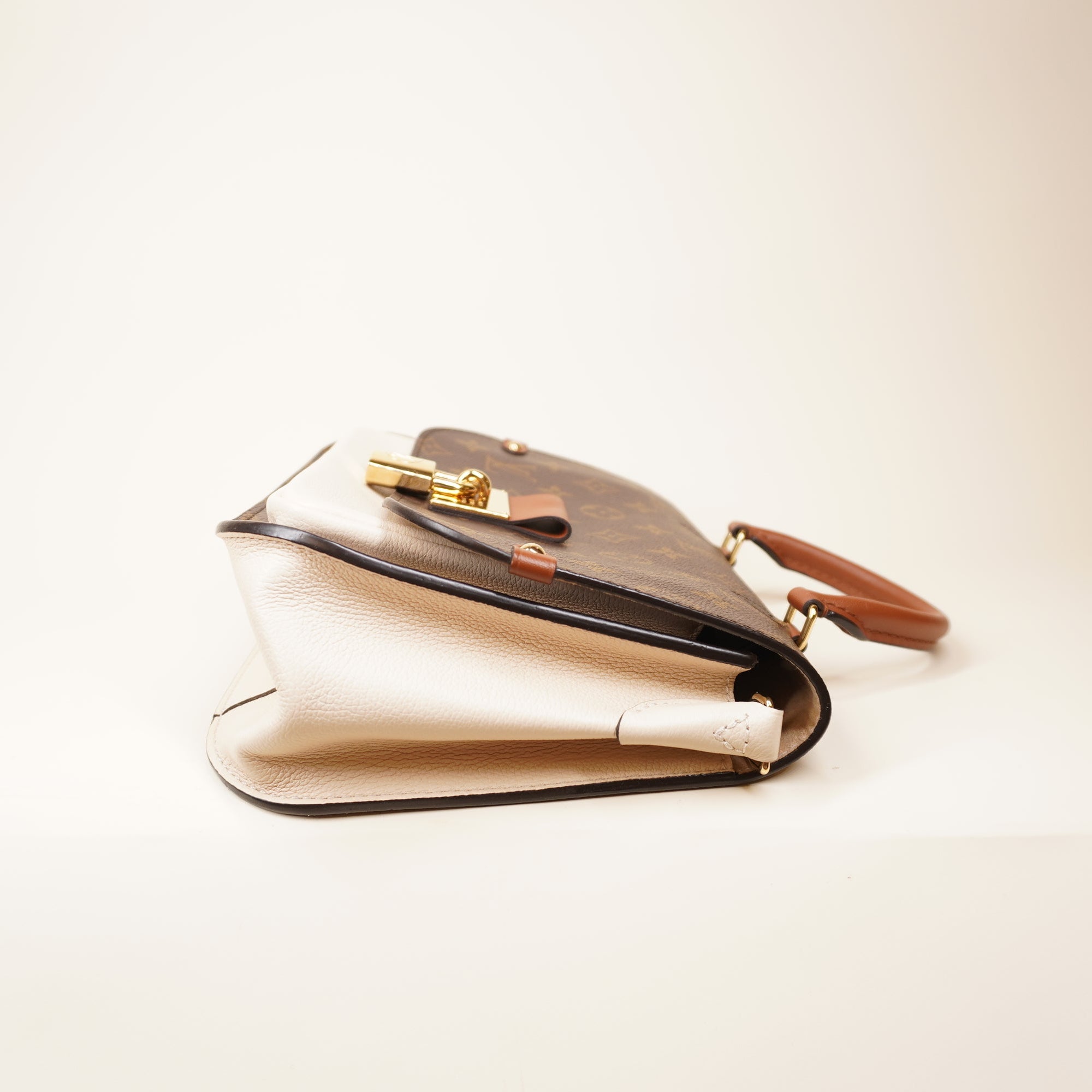 PRE-OWNED LV Monogram Vaugirard Creme Shoulder Bag