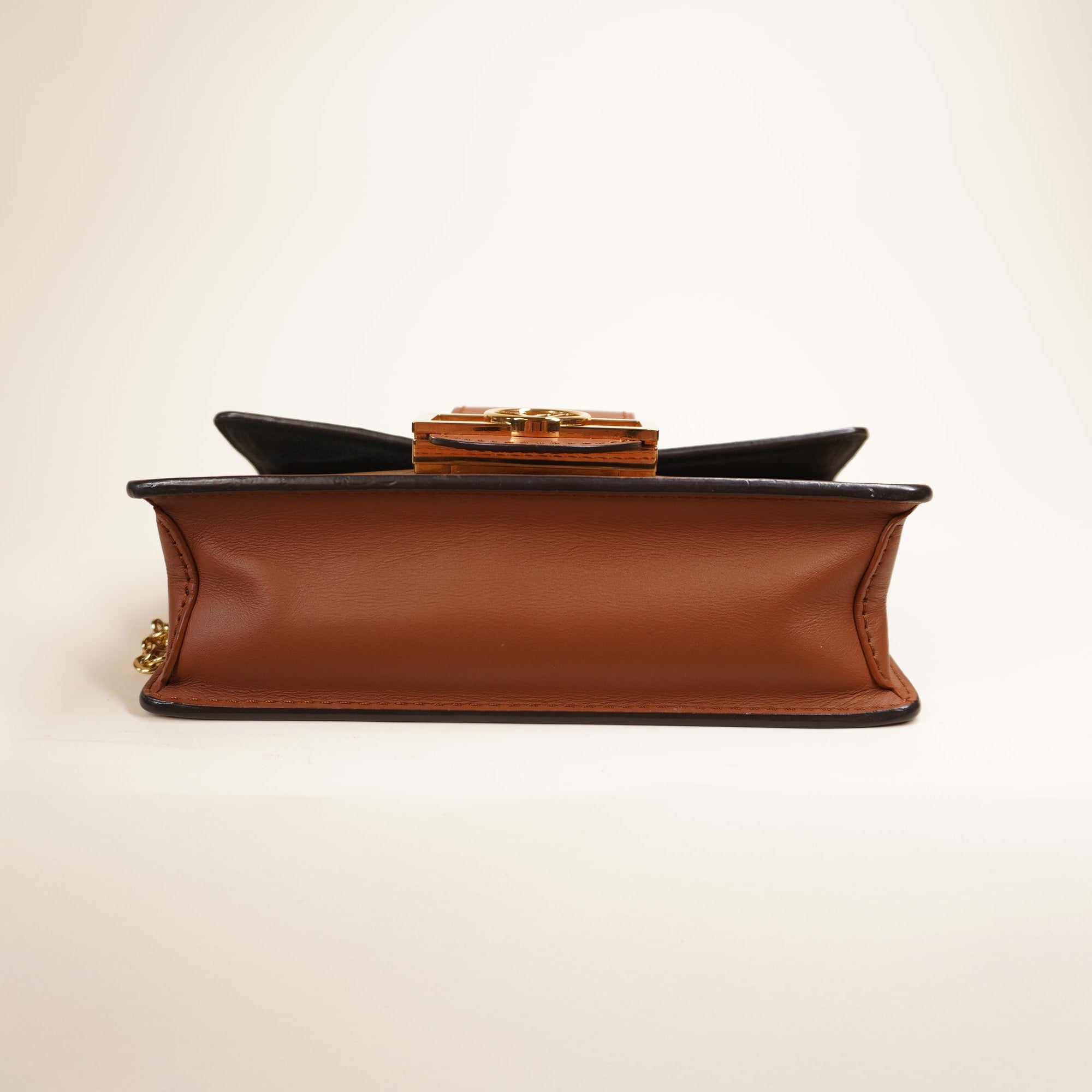 PRE-OWNED Reverse Monogram Dauphine Mini East West Shoulder Bag