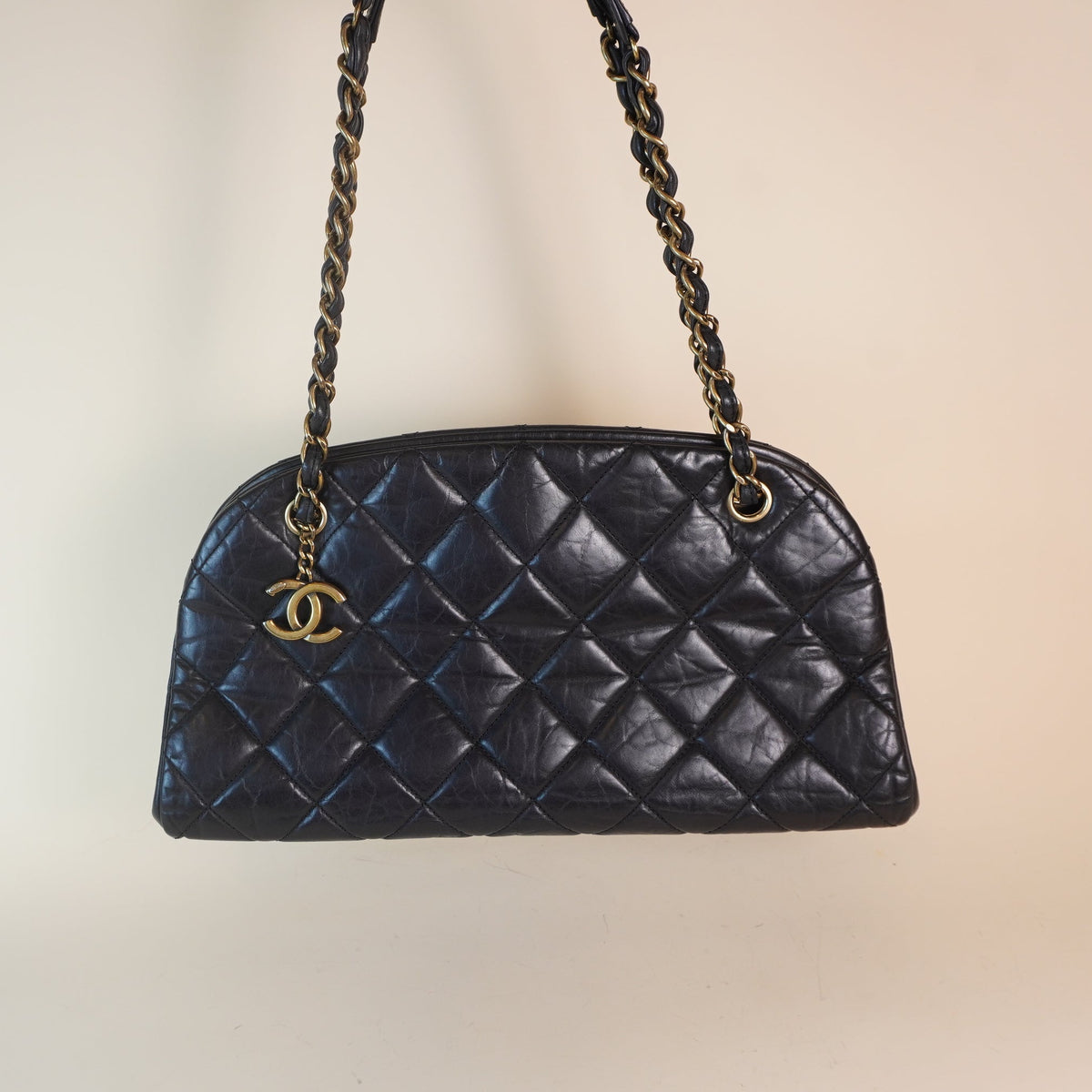 PRE-OWNED CC Medium Just Mademoiselle Bowling Shoulder Bag