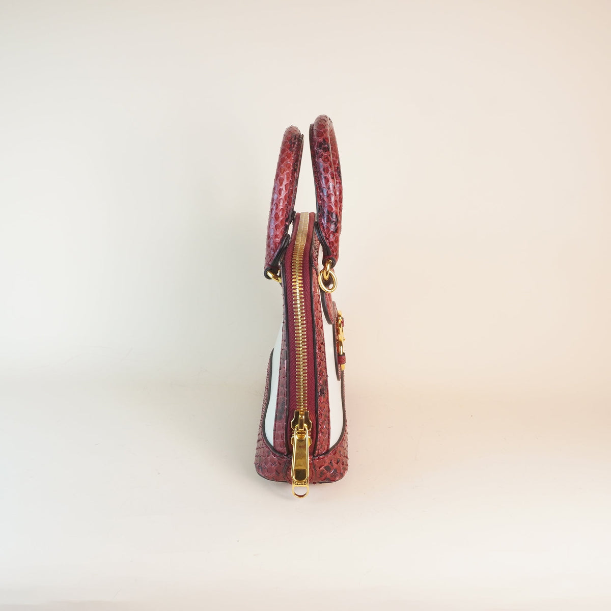 PRE-OWNED GG Horsebit 1955 Python Mini 