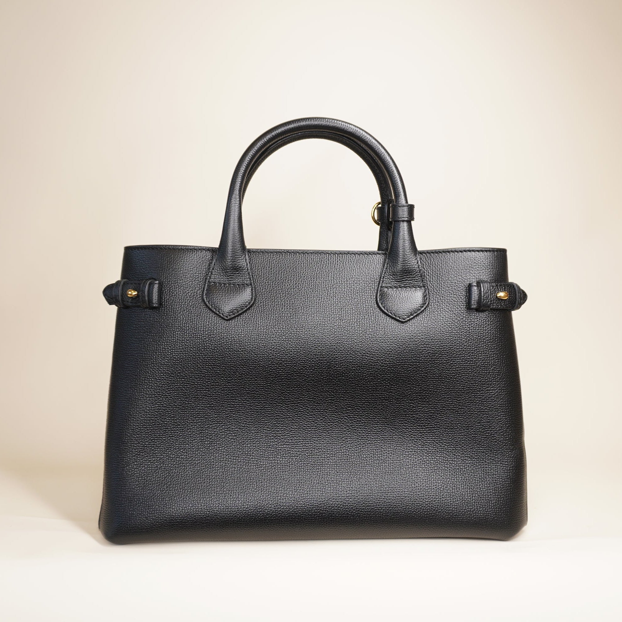 PRE-OWNED Derby Calfskin House Check Medium Banner Tote