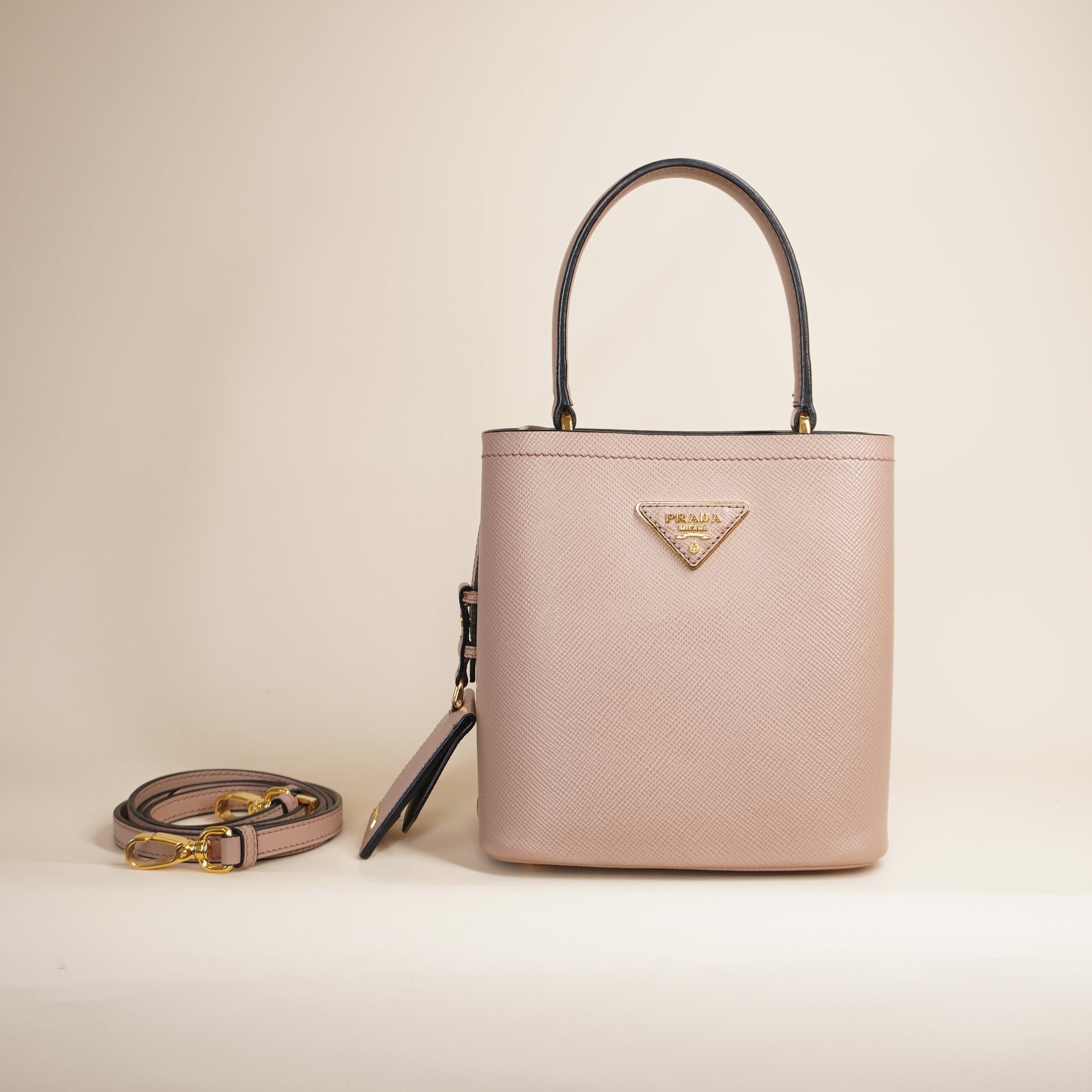 PRE-OWNED Small Panier Bucket Shoulder Bag