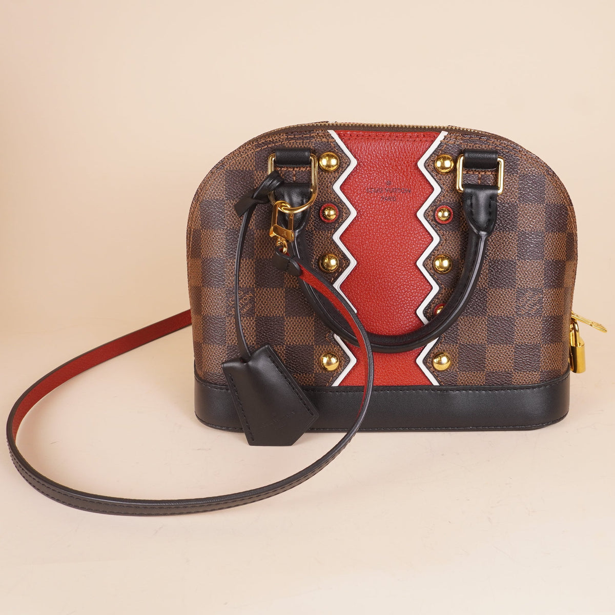 PRE-OWNED LV Damier Ebene Canvas Karakoram Alma BB