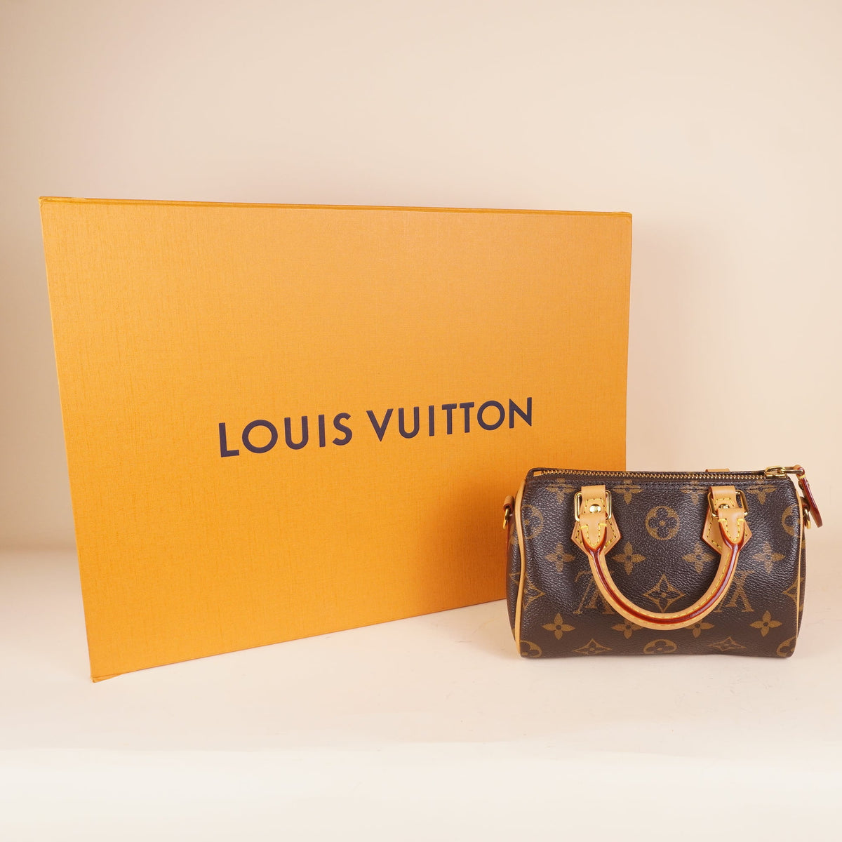 PRE-OWNED LV Monogram Vivienne Ice Skating Nano Speedy Bandouliere Pink