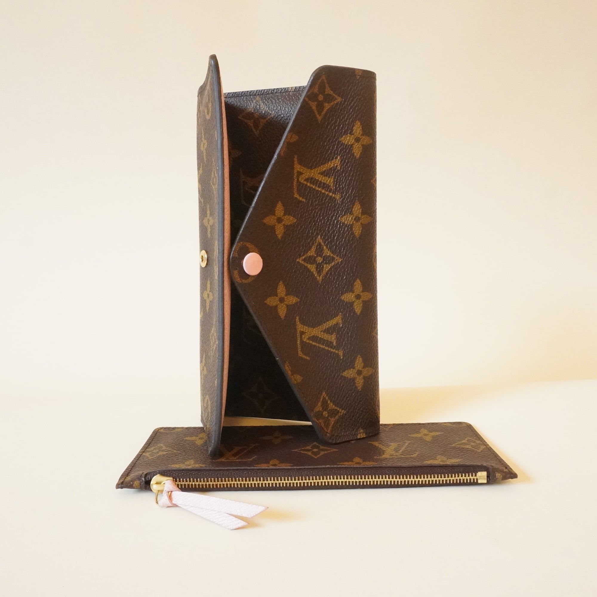 PRE-OWNED Monogram Josephine Wallet Rose Nacre