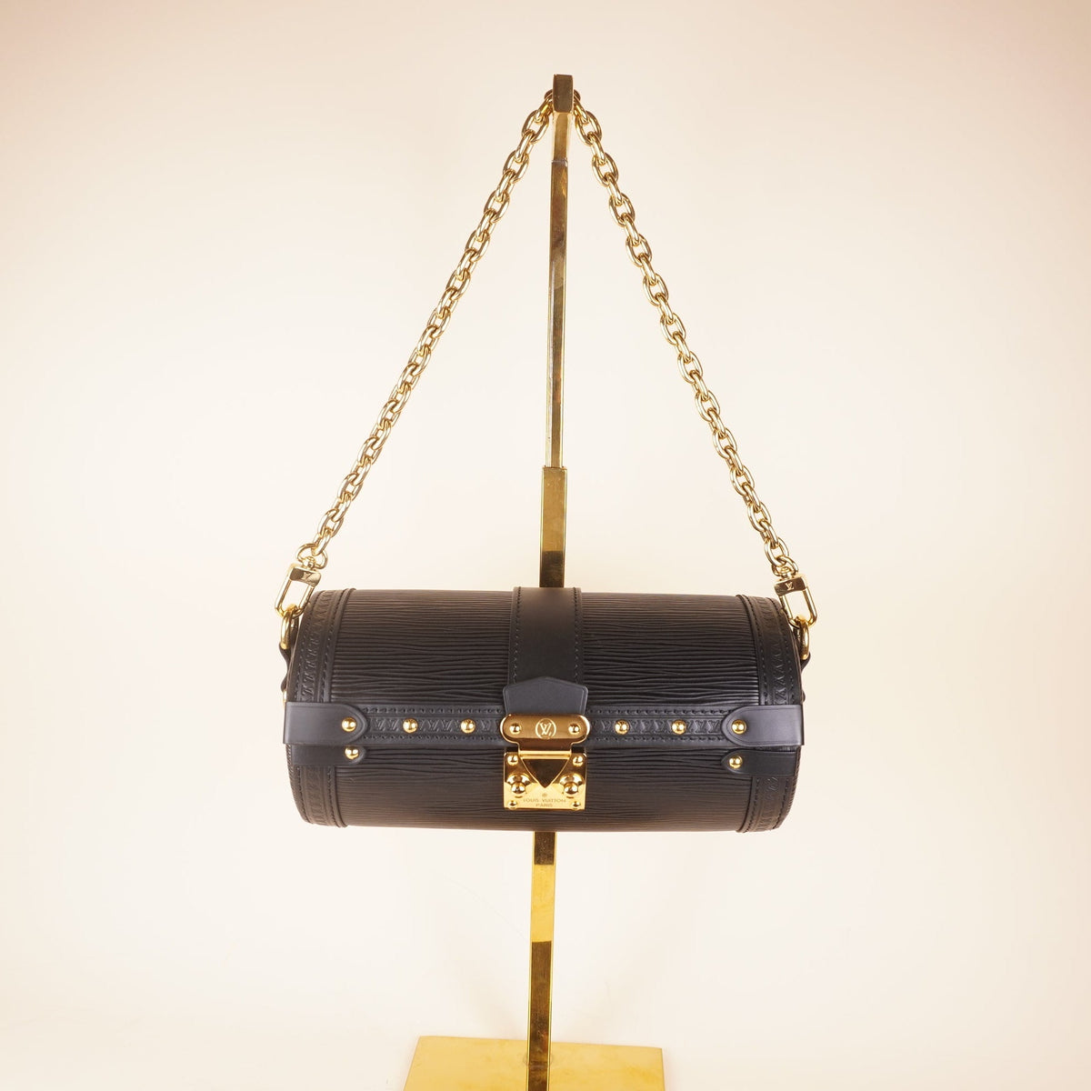 PRE-OWNED LOUIS VUITTON - Epi Papillon Trunk Black