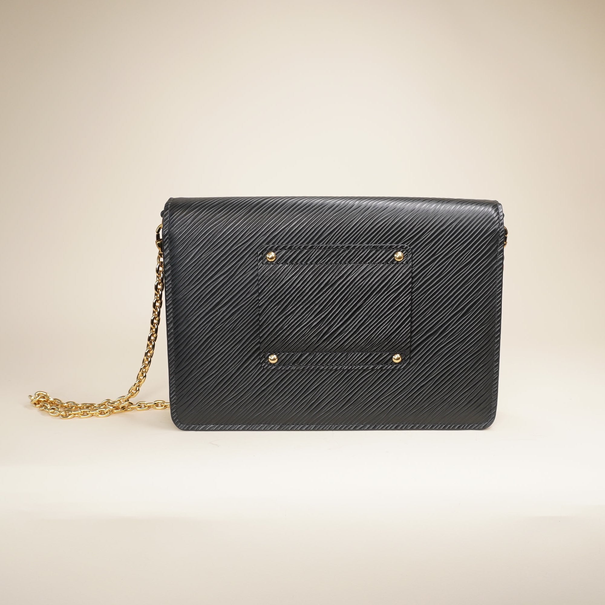 EPI Leather Twist Black Shoulder Bag
